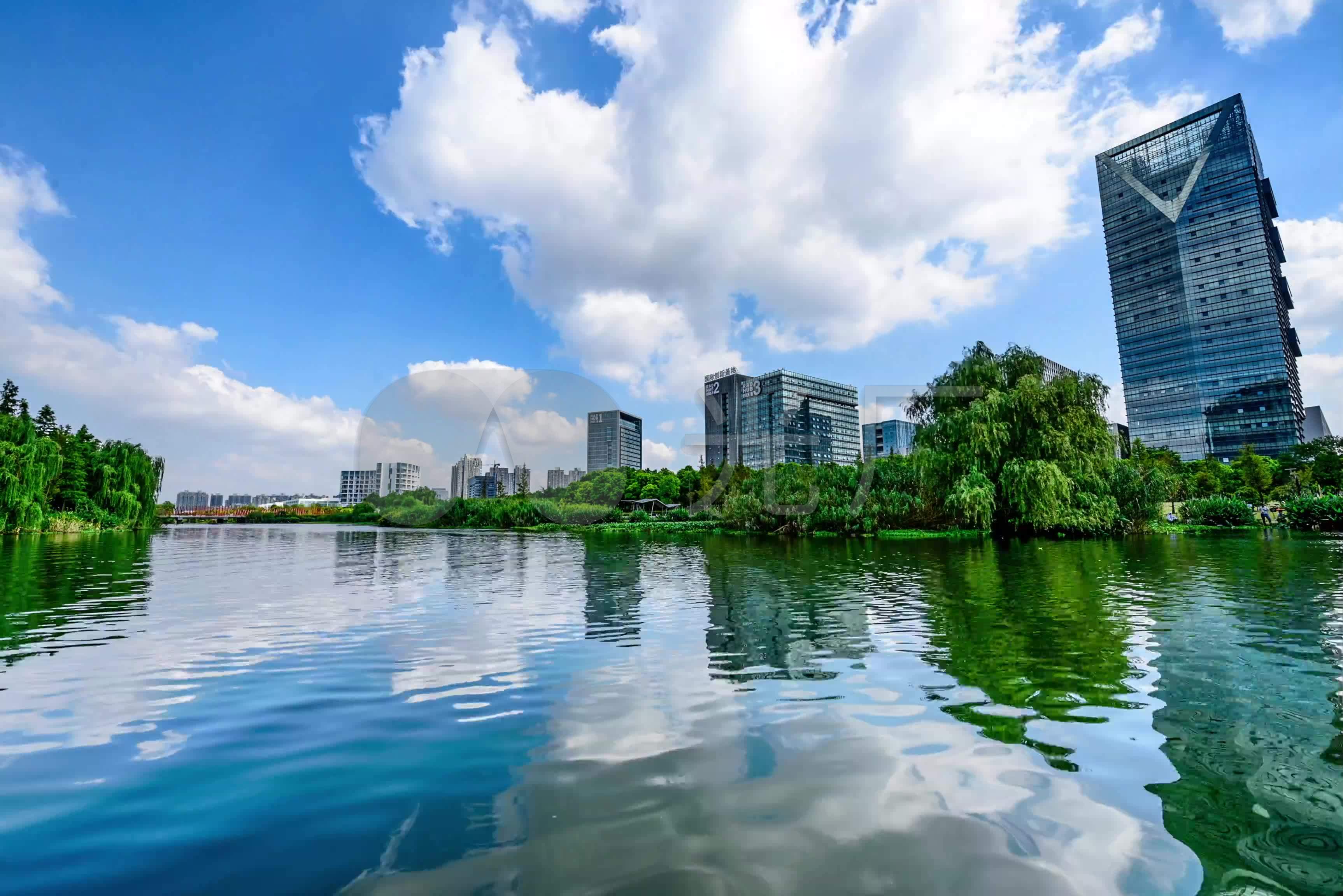 常州科教城延时_3452x2304_高清视频素材下载(编号:)