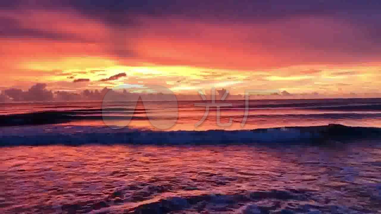 日落日出落日晚霞红日红云夕阳_1280x720_高清视频(:)