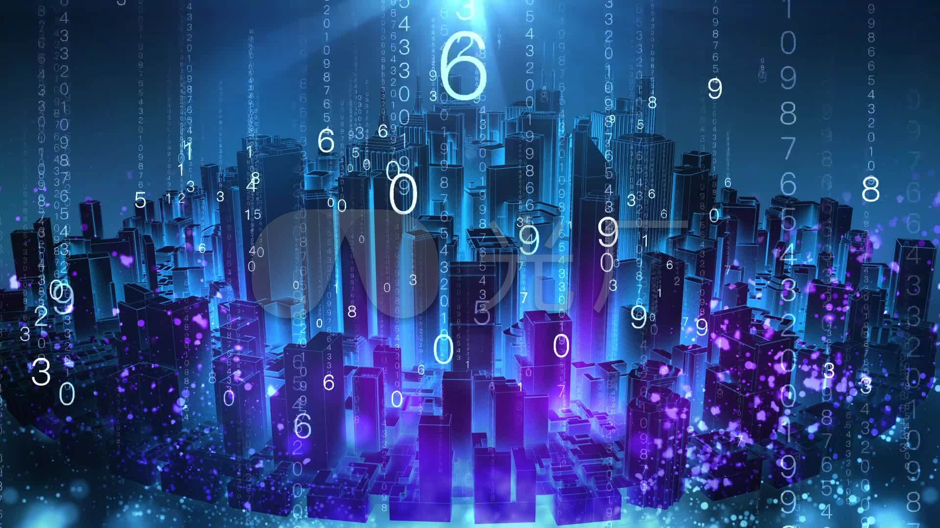 数字化城市科技世界_1920x1080_高清视频素材下载(:)