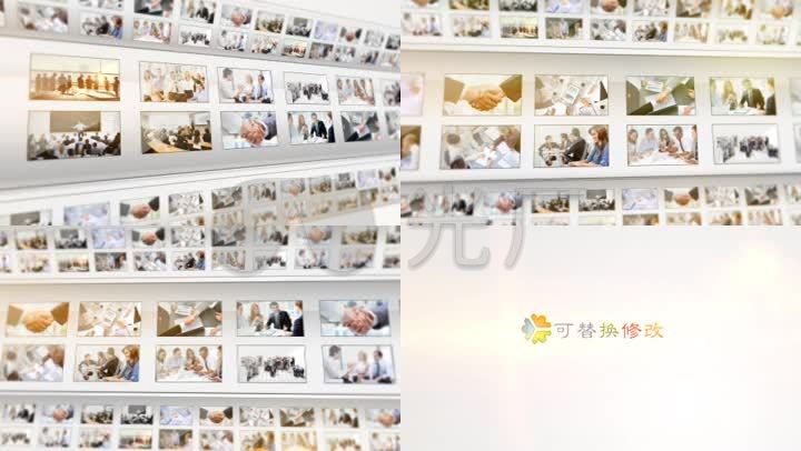 多图片排列组合展示照片视频墙logo片头_ae模板下载(编号:2911350)_ae