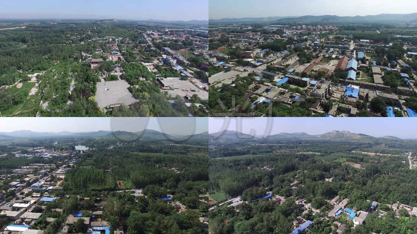 航拍东阿镇