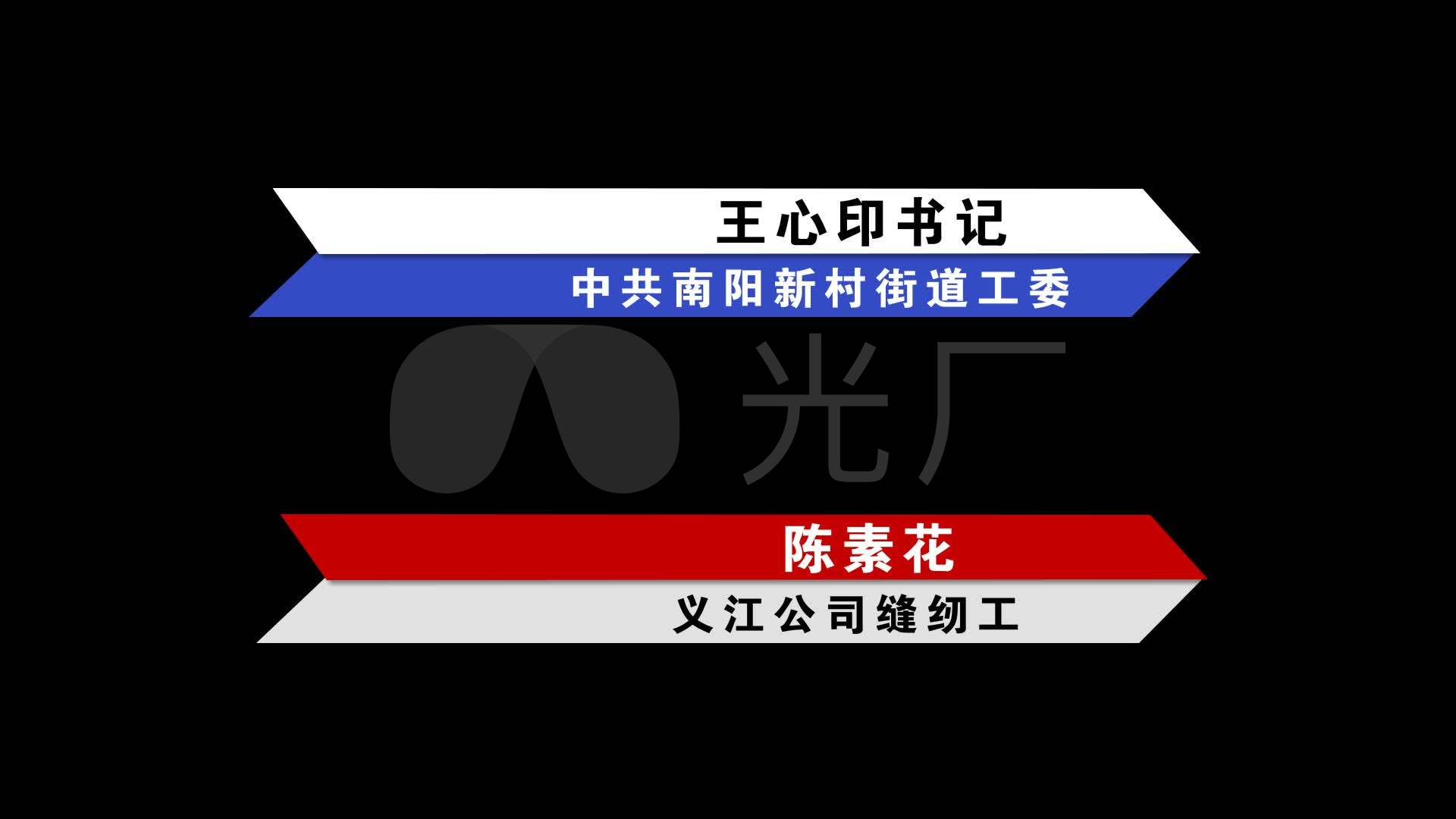 党政人名包装字幕条介绍新闻字幕条ae模板_1下载(编号