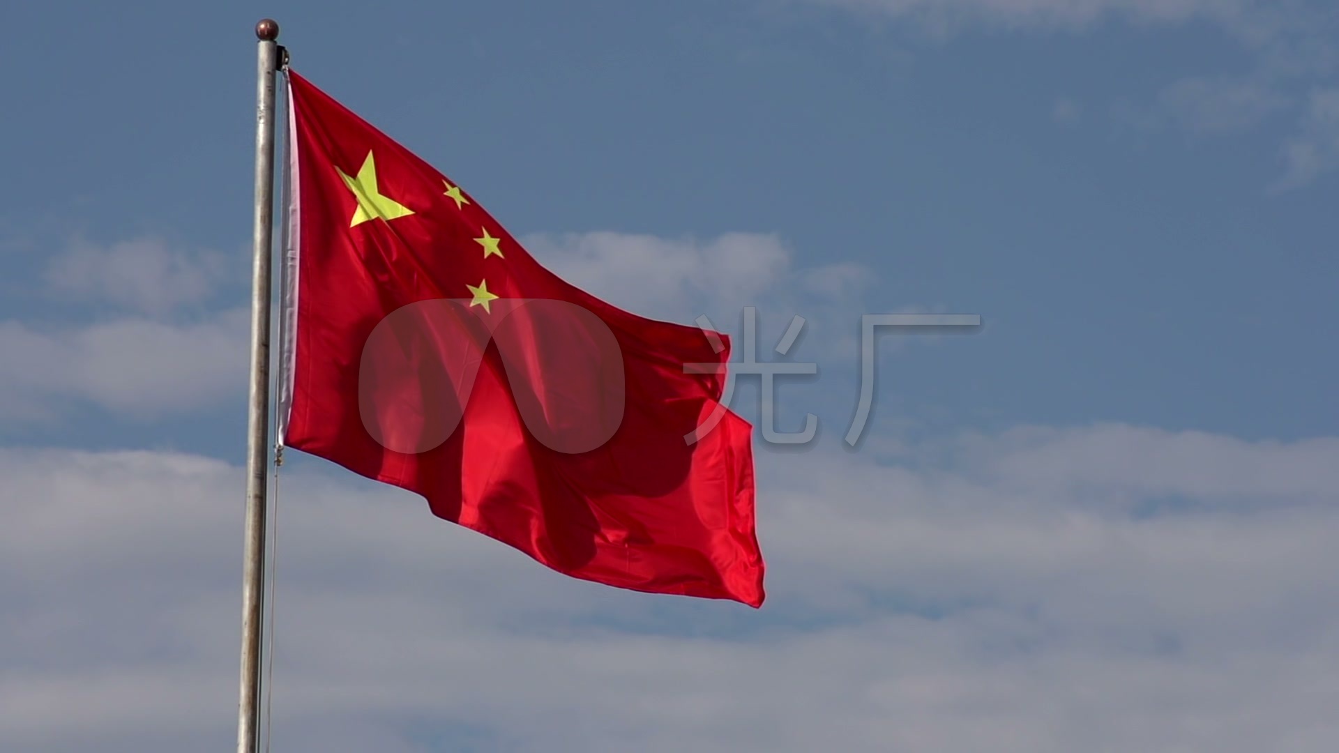 中国国旗飘扬国旗飘扬_1920x1080_高清视频素材下载
