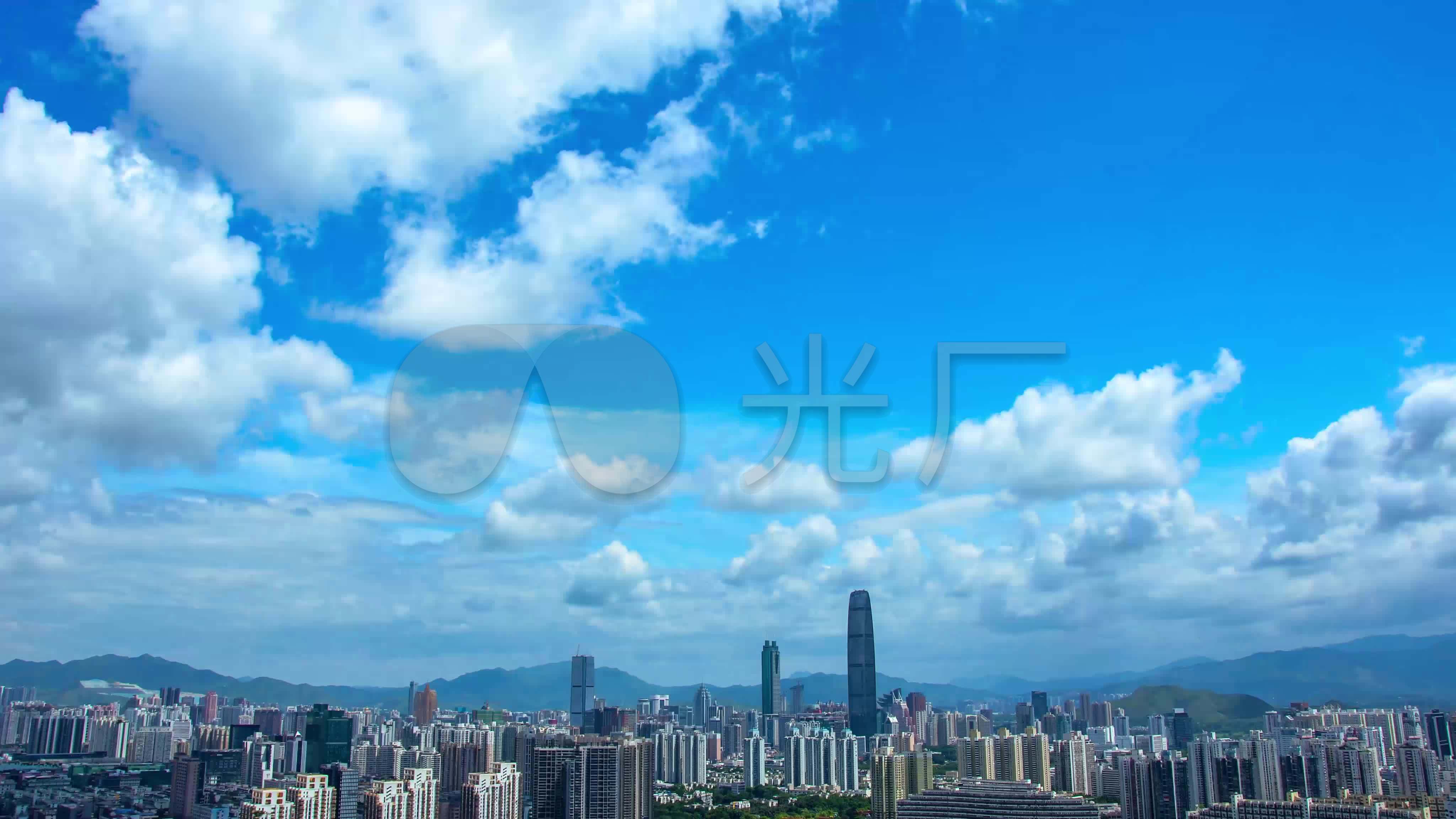 4k原创深圳全景风光延时