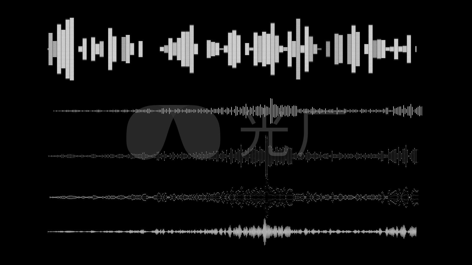 全网最全各种声音音波声波音频科技元素_视频素材包