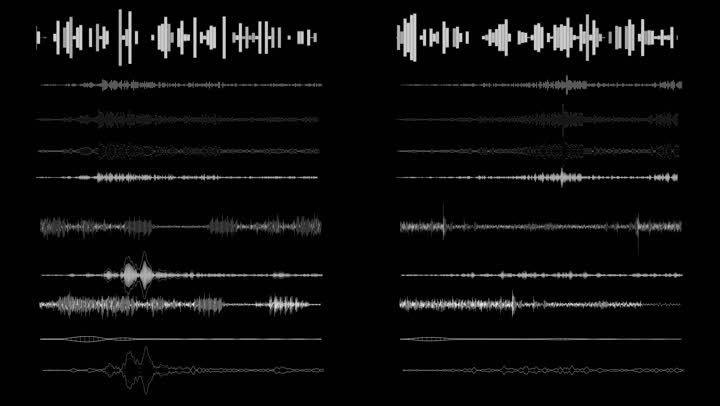 全网最全各种声音音波声波音频科技元素