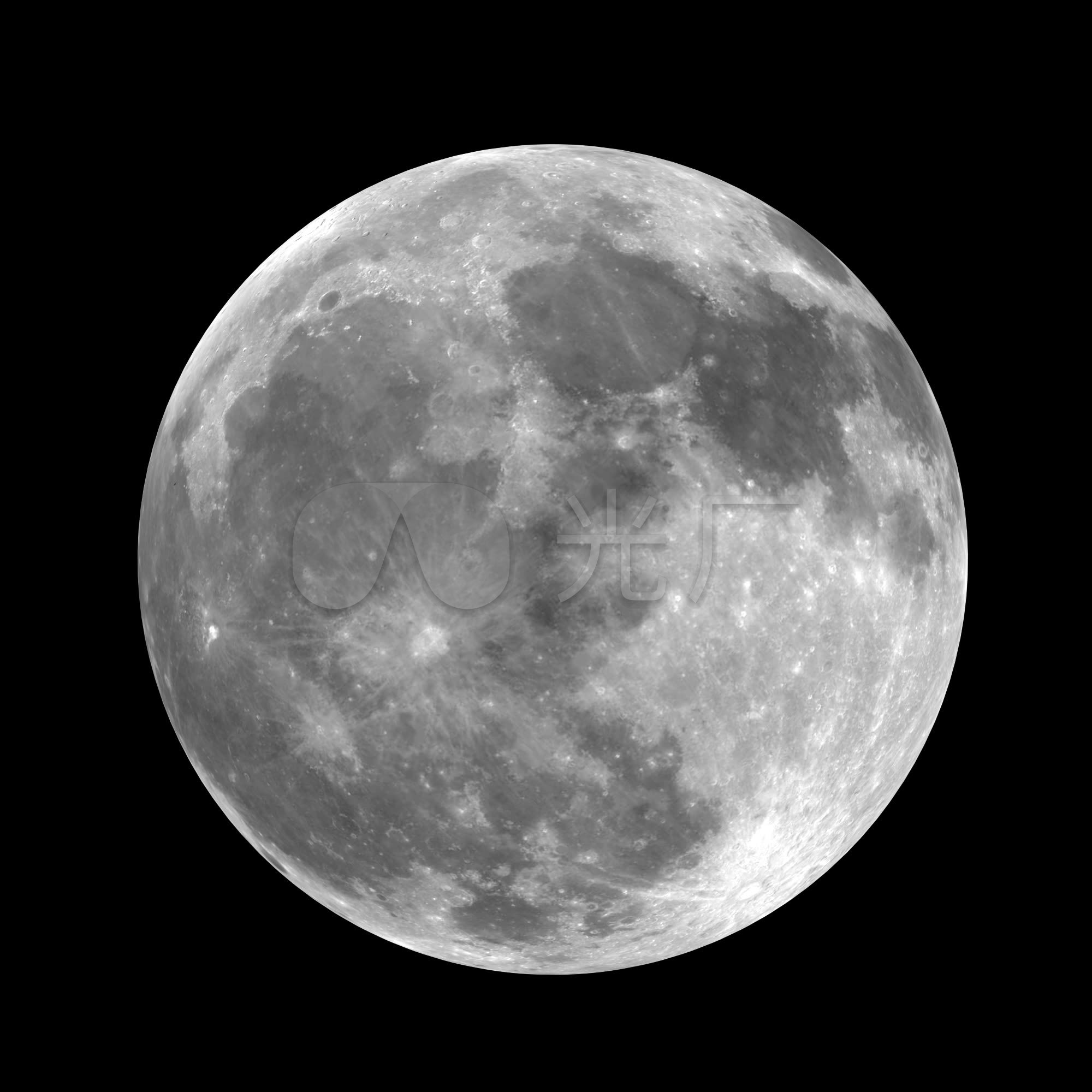 月球_2000x2000_高清视频素材下载(编号:2937533)__vj