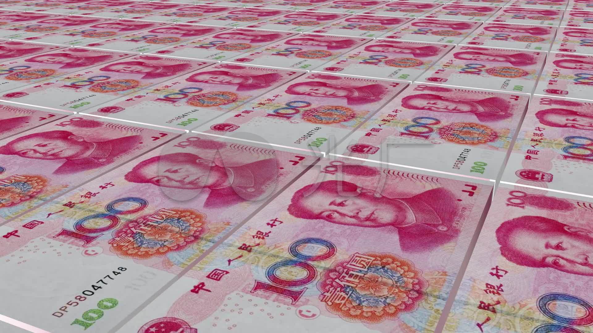 原创:人民币财富金钱钱币_1920x1080_高清视频素材(:)