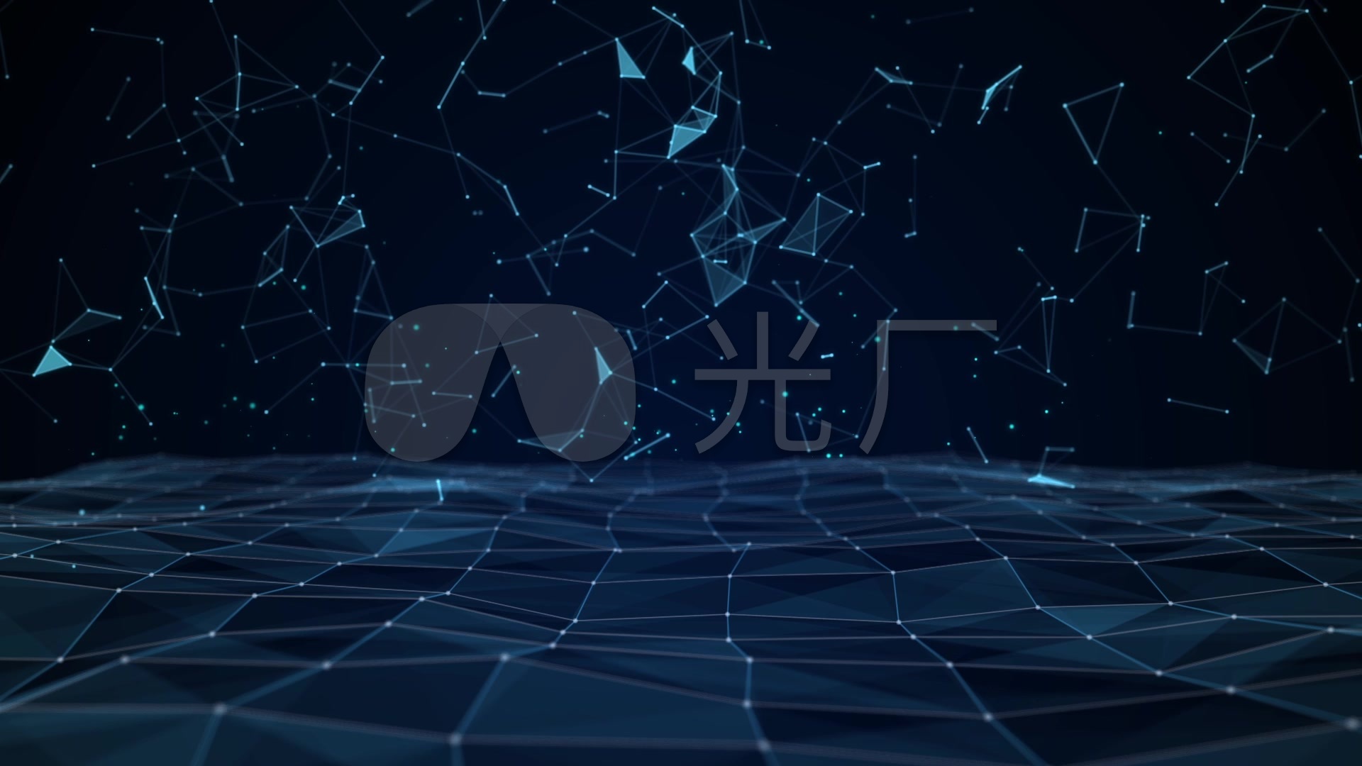 高科技蓝色网格背景_1920x1080_高清视频素材下载(:)
