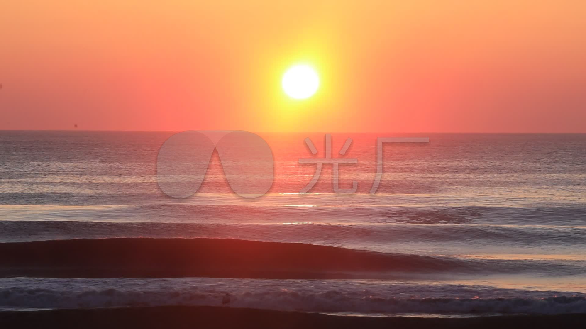 海边日升