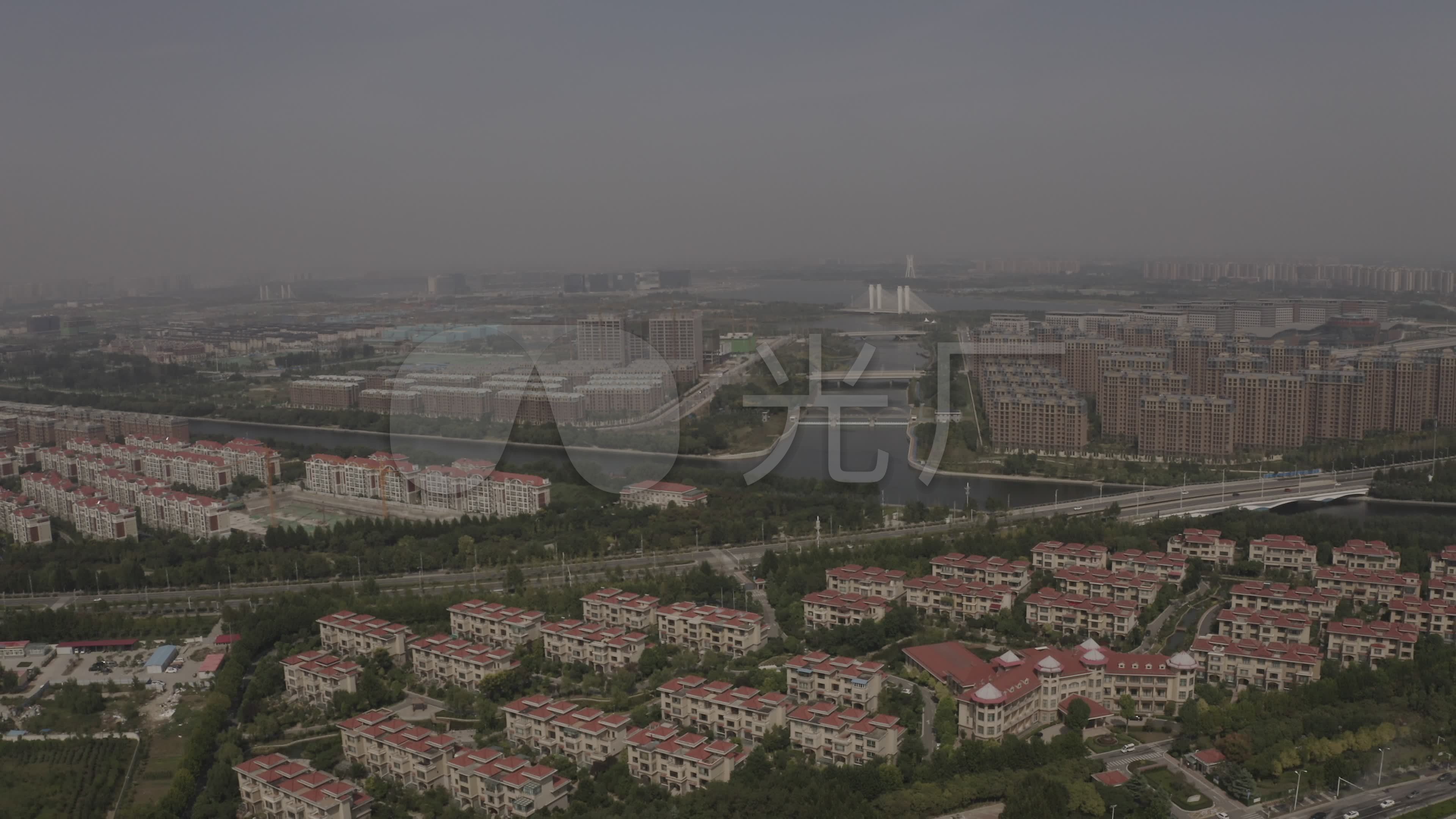 4k-log郑州东部城市大景馨悦苑小区航_3840x2160_高清
