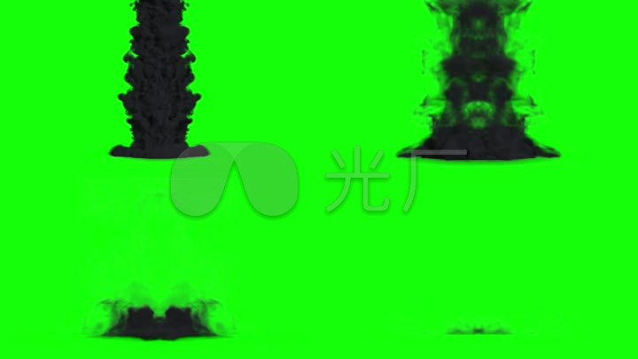 魔法烟雾特效绿幕素材