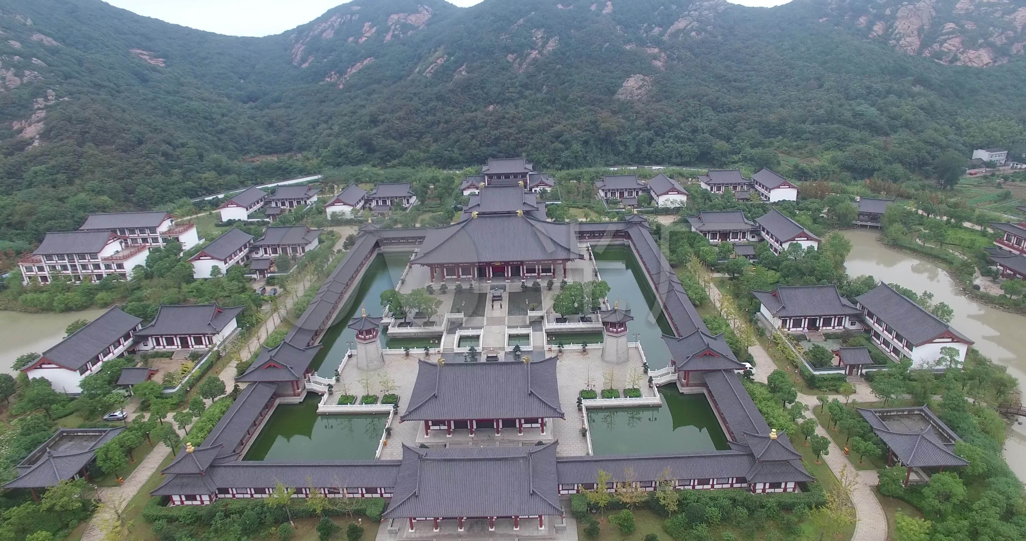 4k·航拍中国佛学院,普陀山学院_4096x2160_高清视频