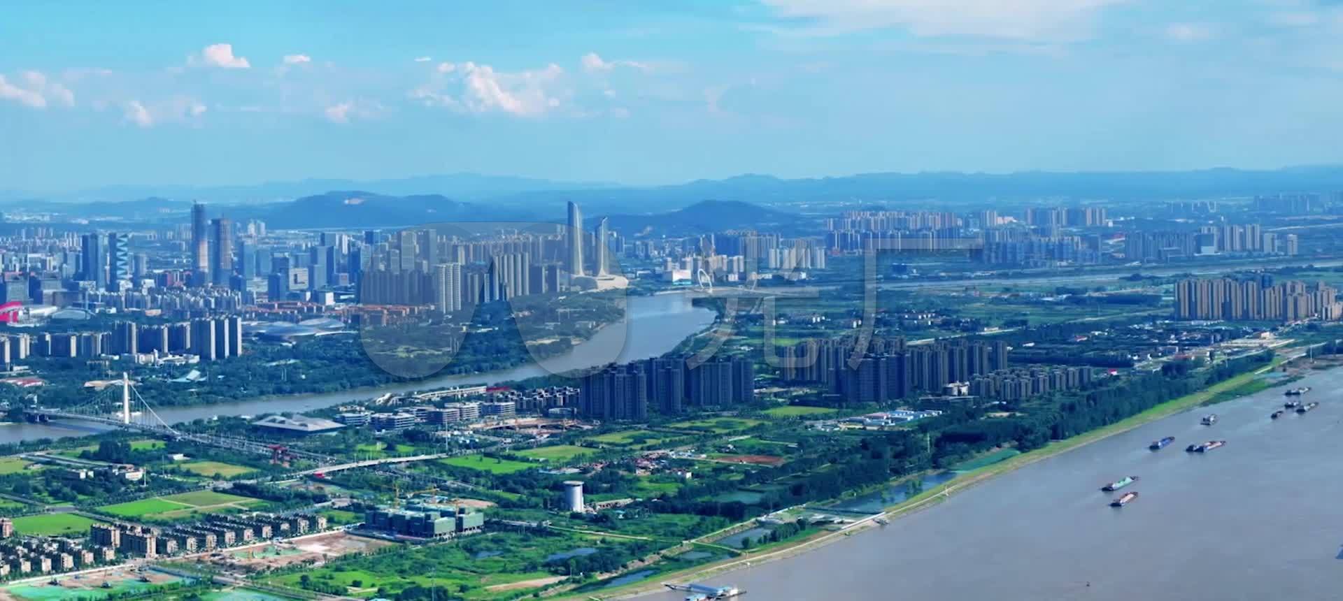 超美360度南京全景航拍_1920x860_高清视频素材下载