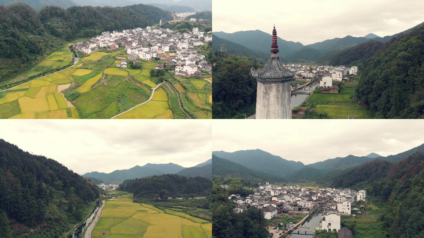 4k江南山村农田