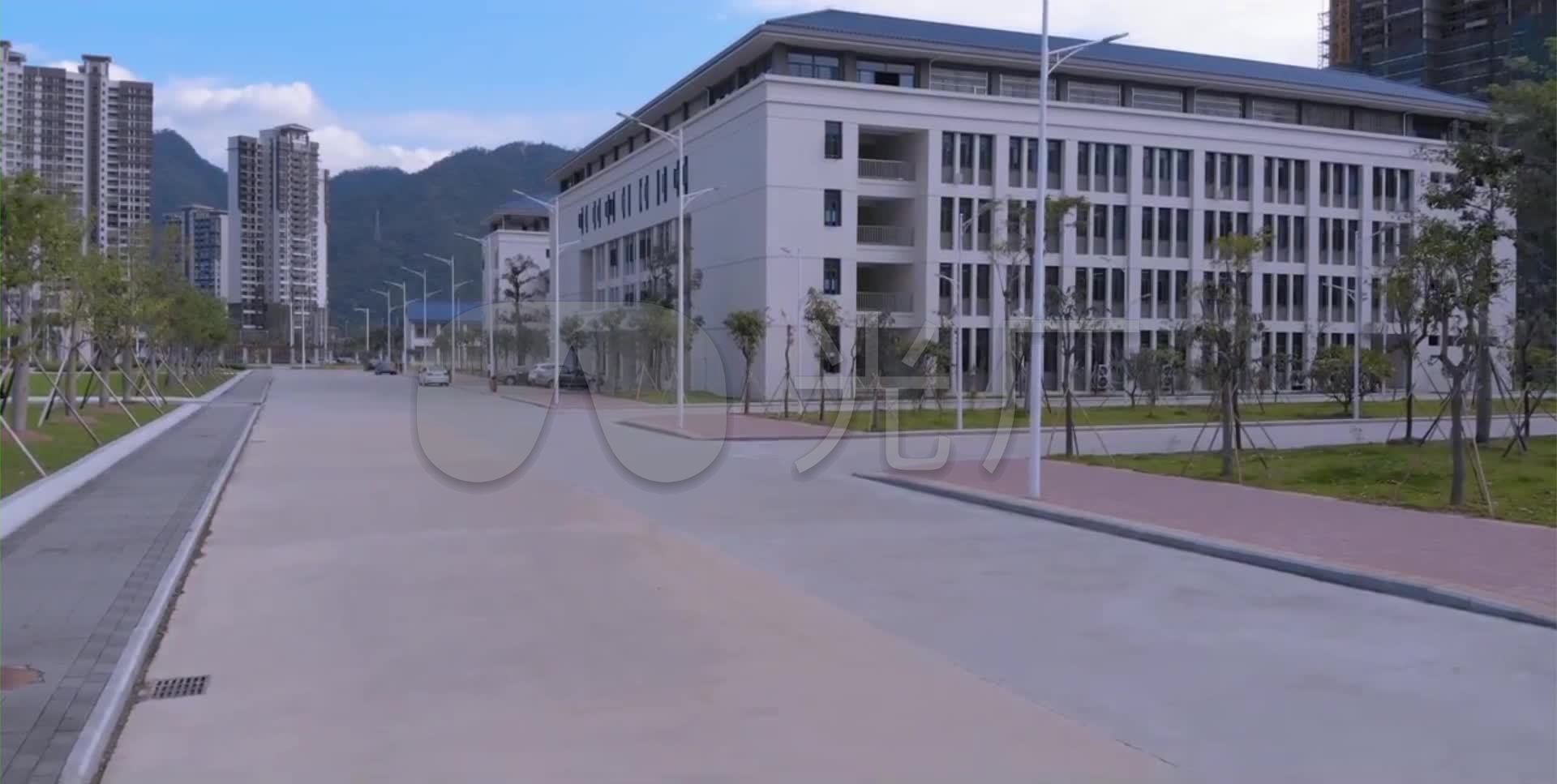 广东理工学院鼎湖校区航拍_1920x967_高清视频素材(:)