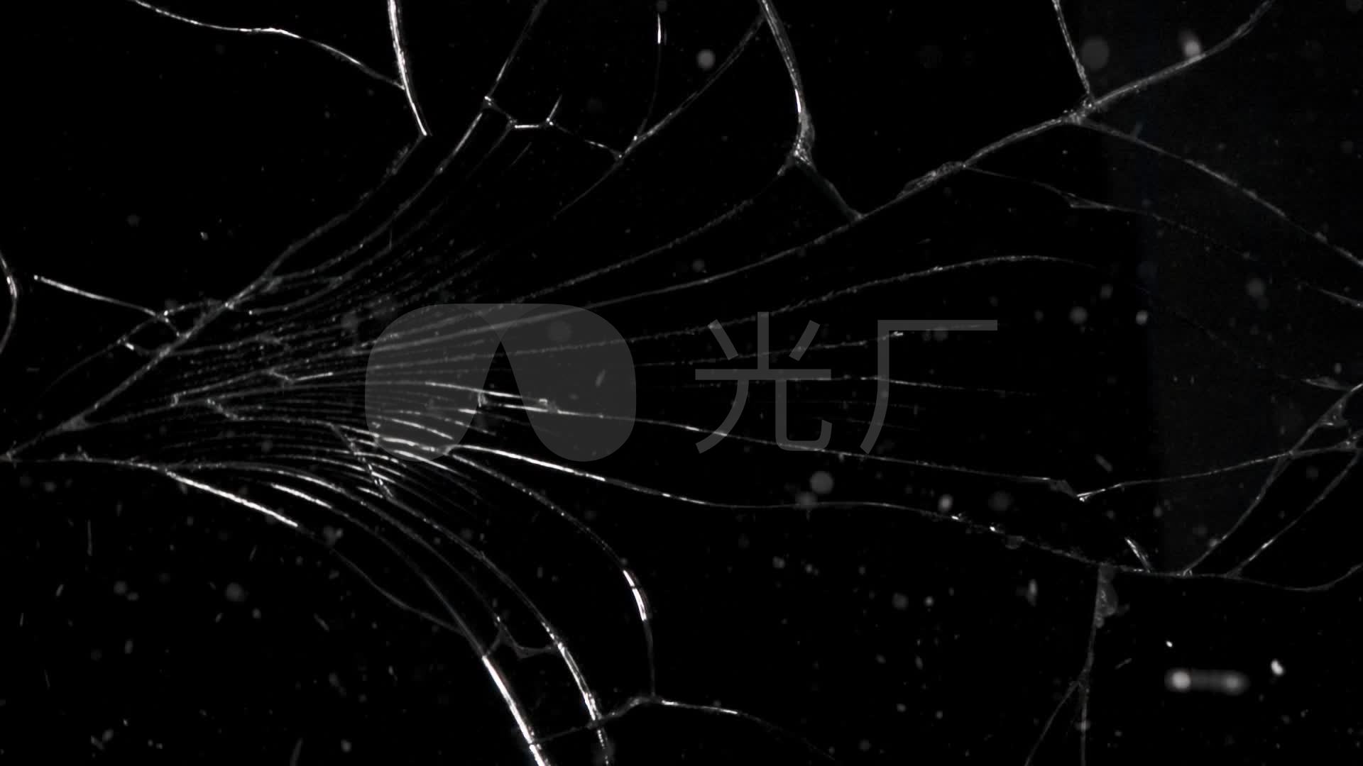 玻璃碎裂坠落动态效果_1920x1080_高清视频素材下载