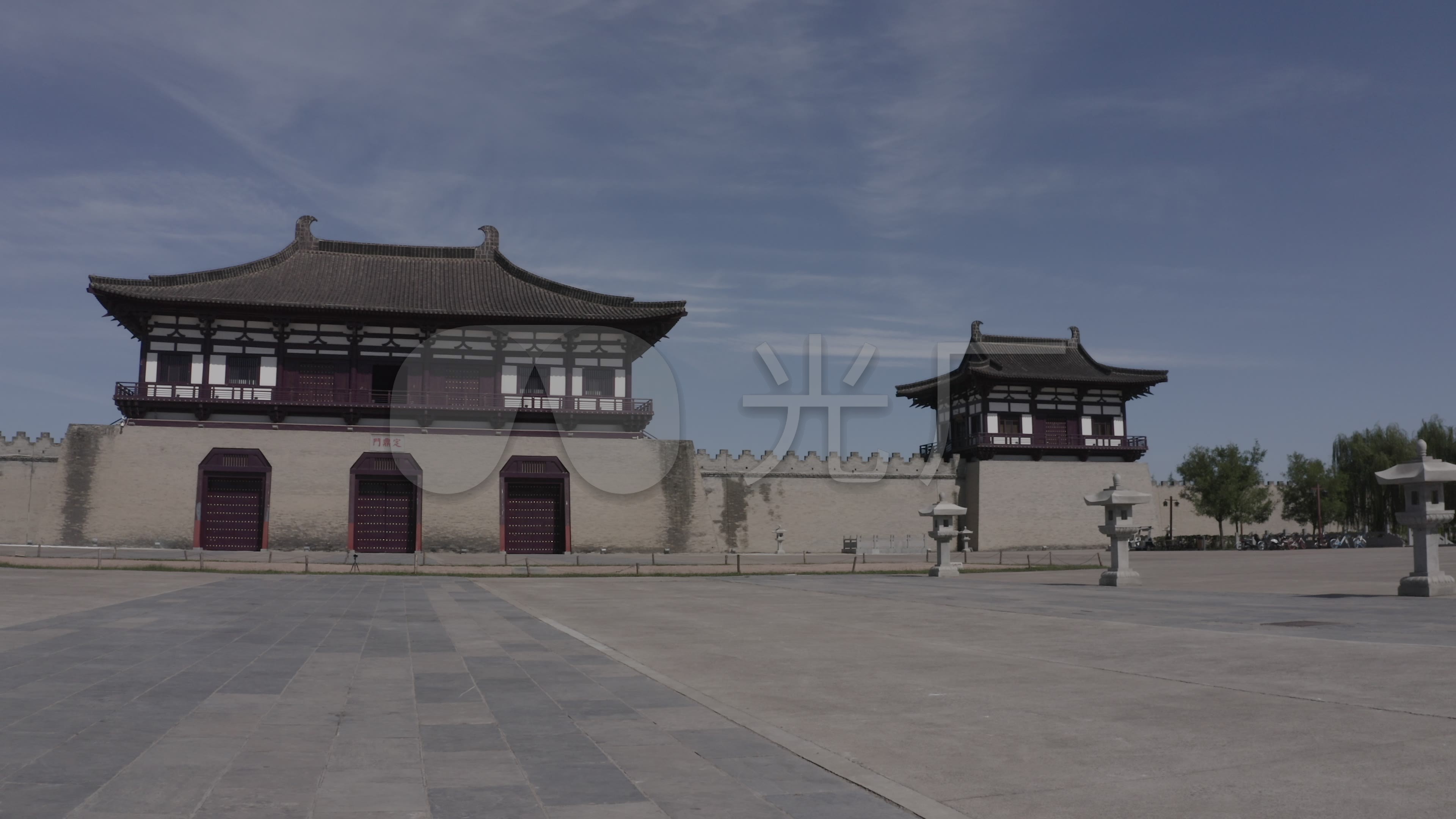 4k-log洛阳城定鼎门遗址博物馆航拍_3840x2160_高清视频素材下载(编号