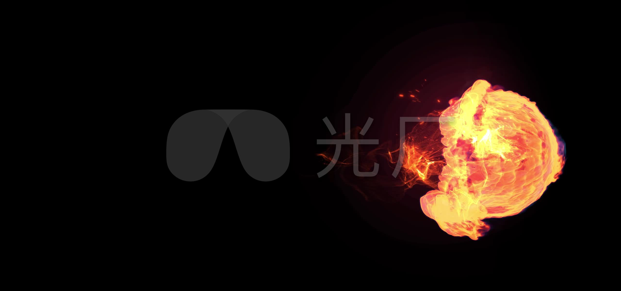 火粒子火球炫酷大气火焰