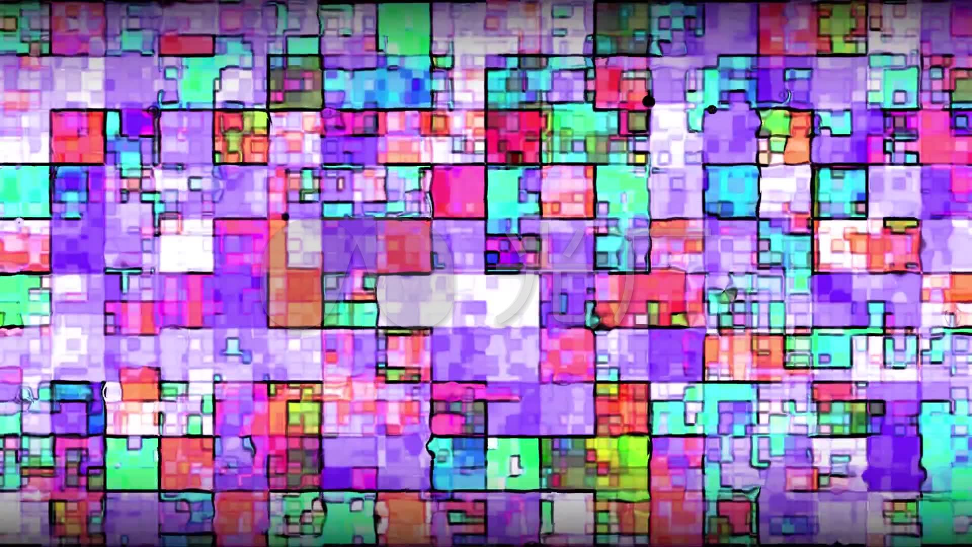 紫色彩色格子童话绚丽背景