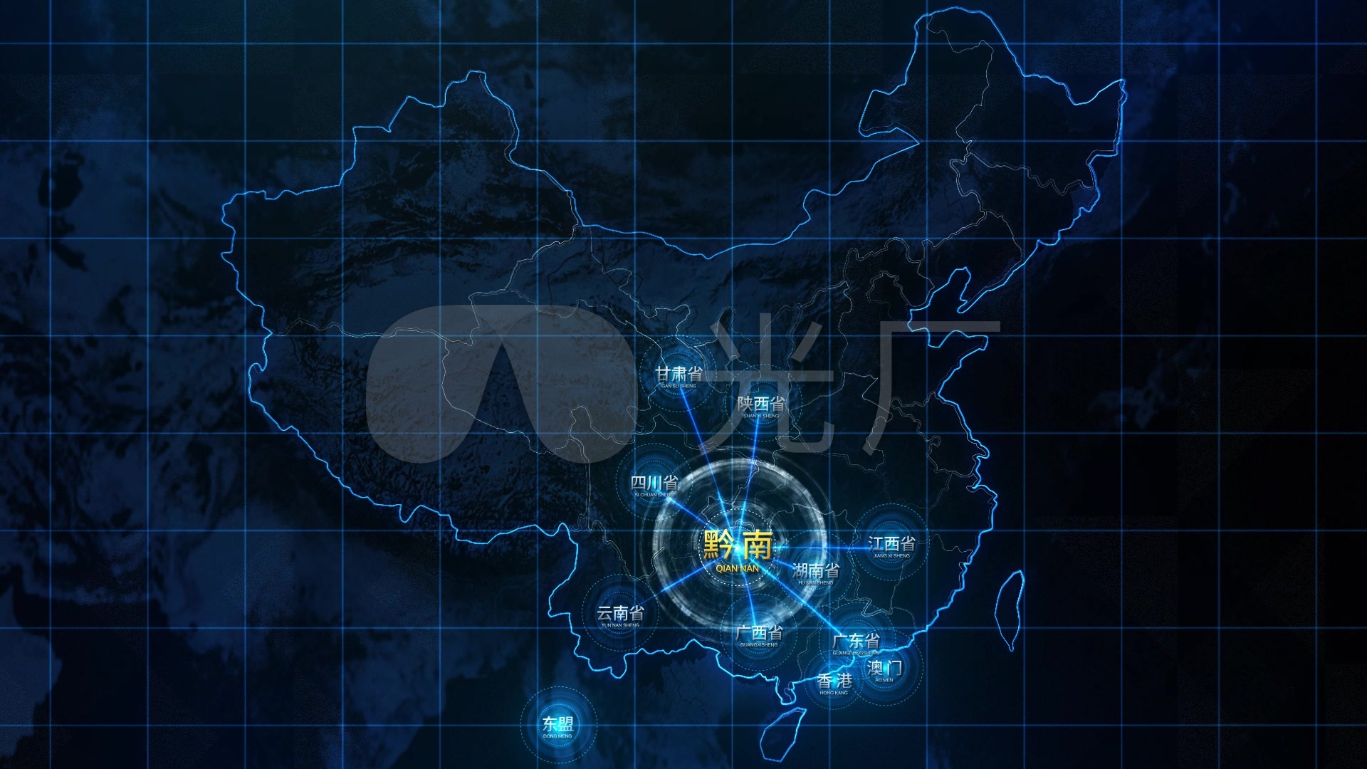 科技感简约中国地图展示_1下载(编号:297098