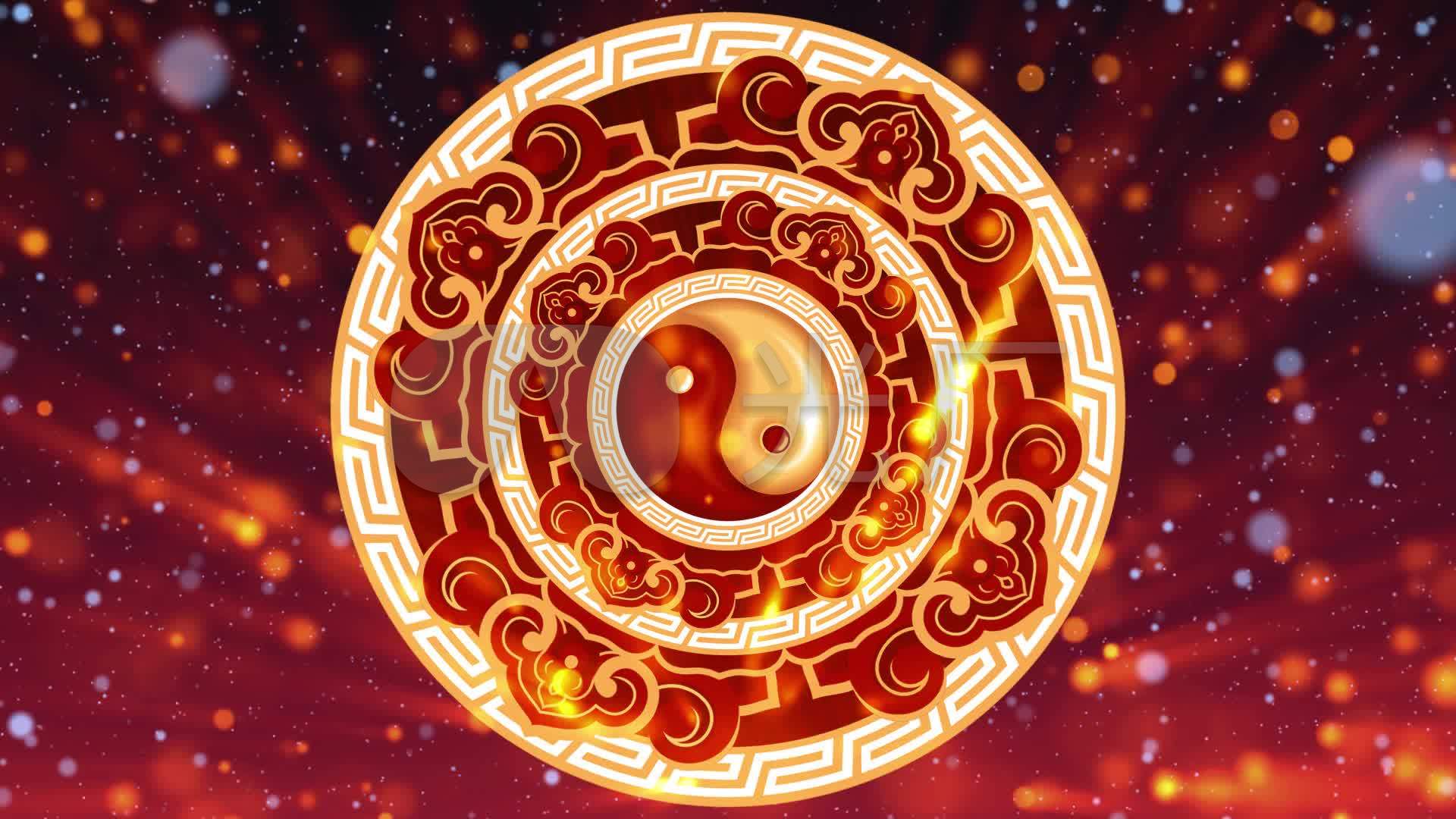 八卦太极武术表演背景