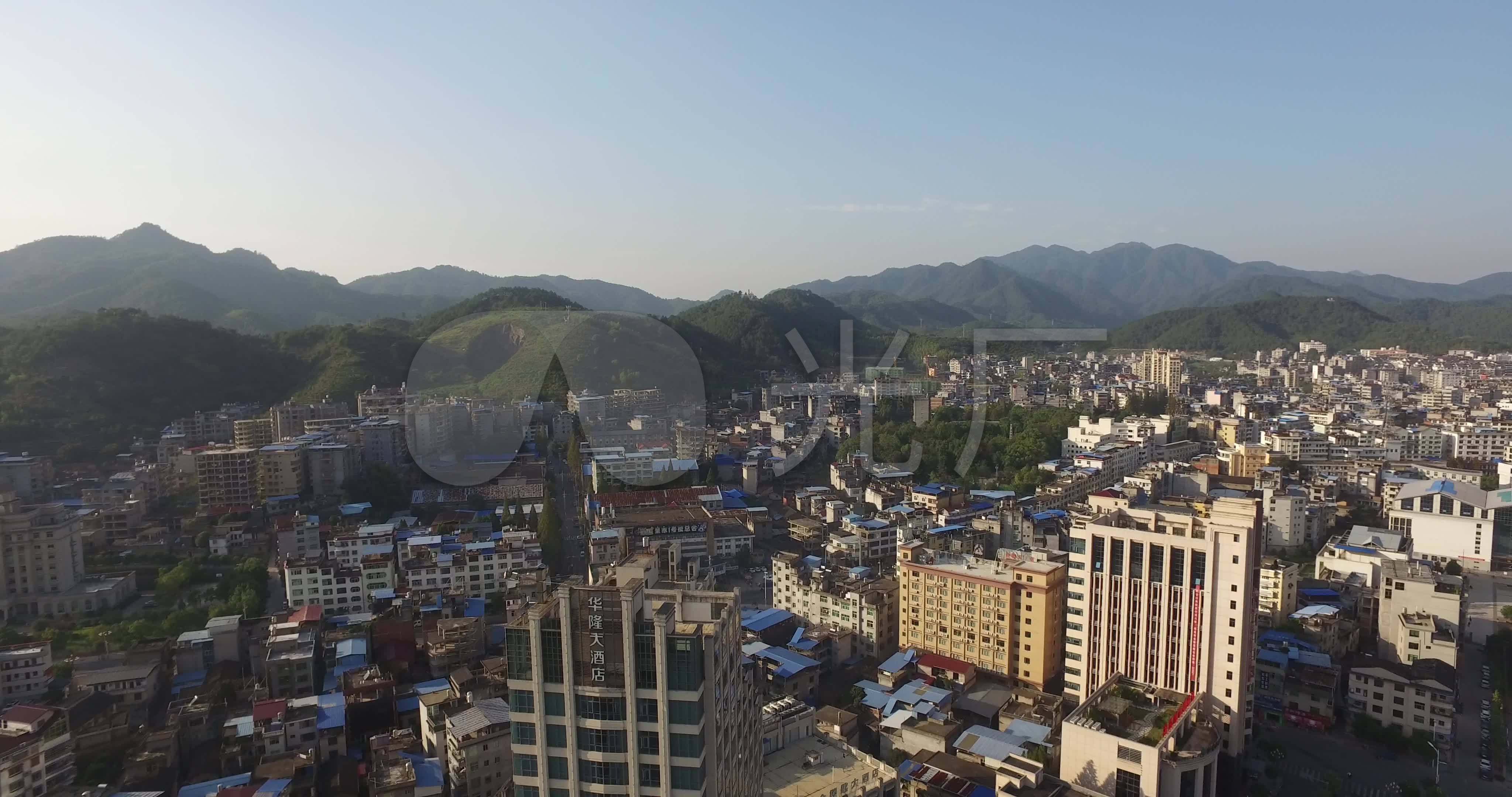 福建南平松溪航拍文秀湖华隆金锁匙酒_视频素材包下载