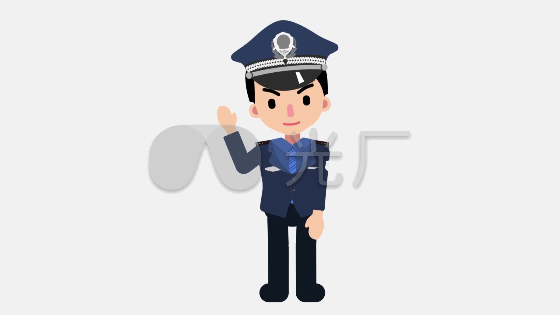 mg动画扁平警察人物绑定动作ae_ae模板下载(编号:2971974)_ae模板_vj