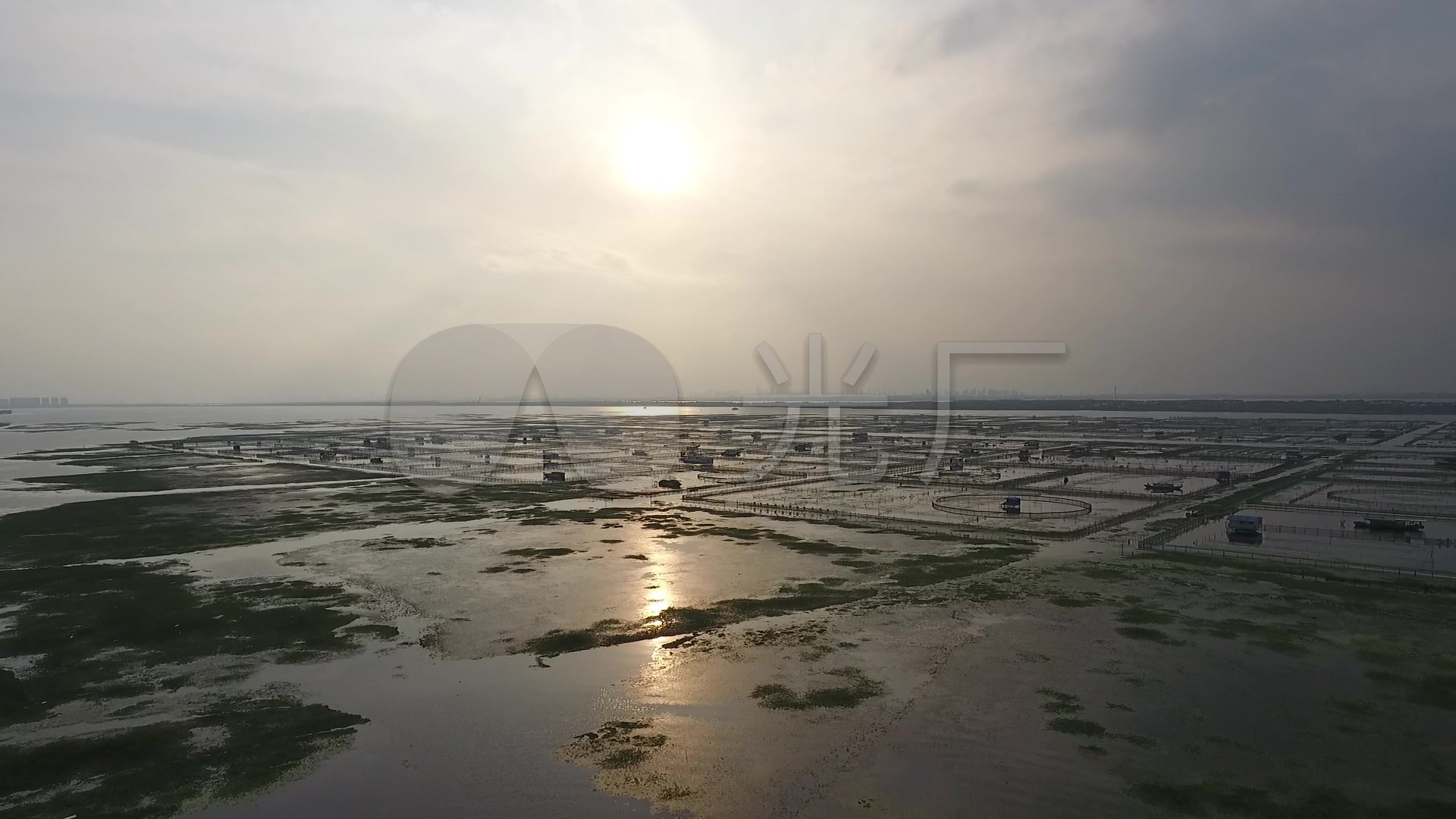 傍晚的阳澄湖_1920x1080_高清视频素材下载(编号:)