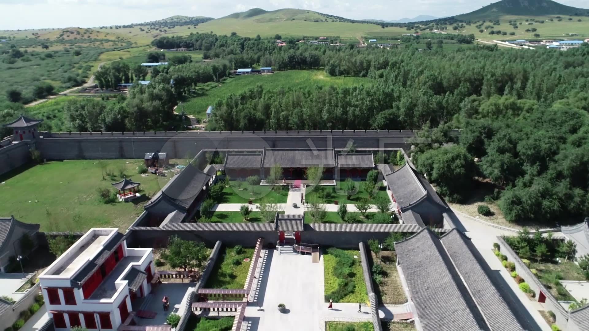 科右中旗图什业图王府_1920x1080_高清视频素材下载