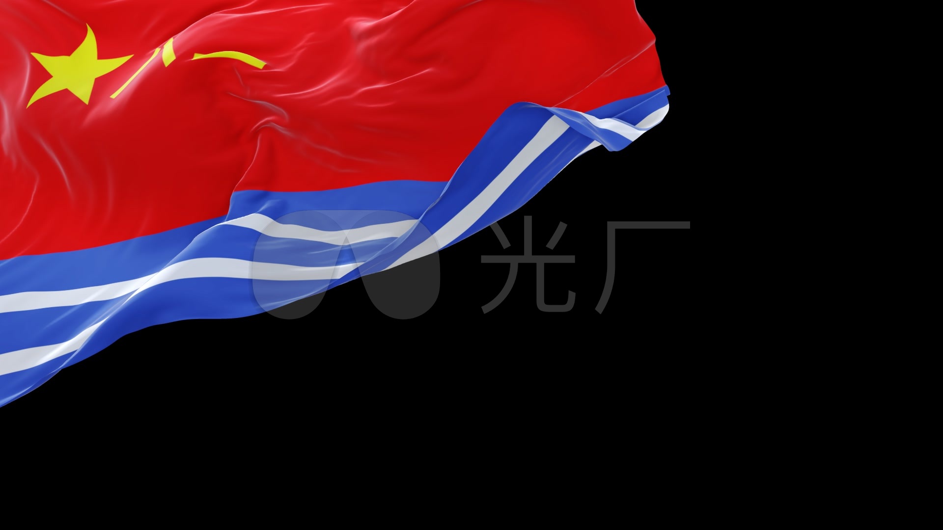 1920海军旗斜上方无缝循环_1920x1080_高清视频素材