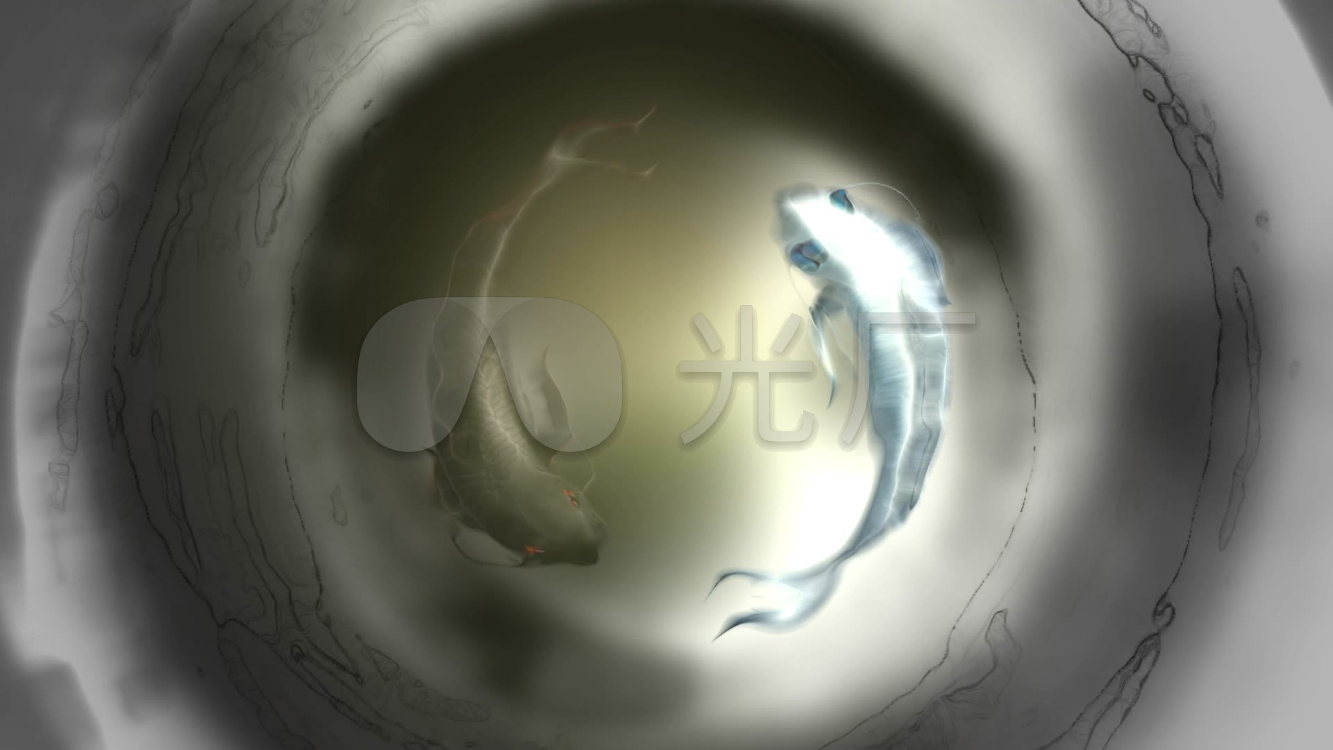 太极阴阳鱼_1920x1080_高清视频素材下载(编号:)_舞台