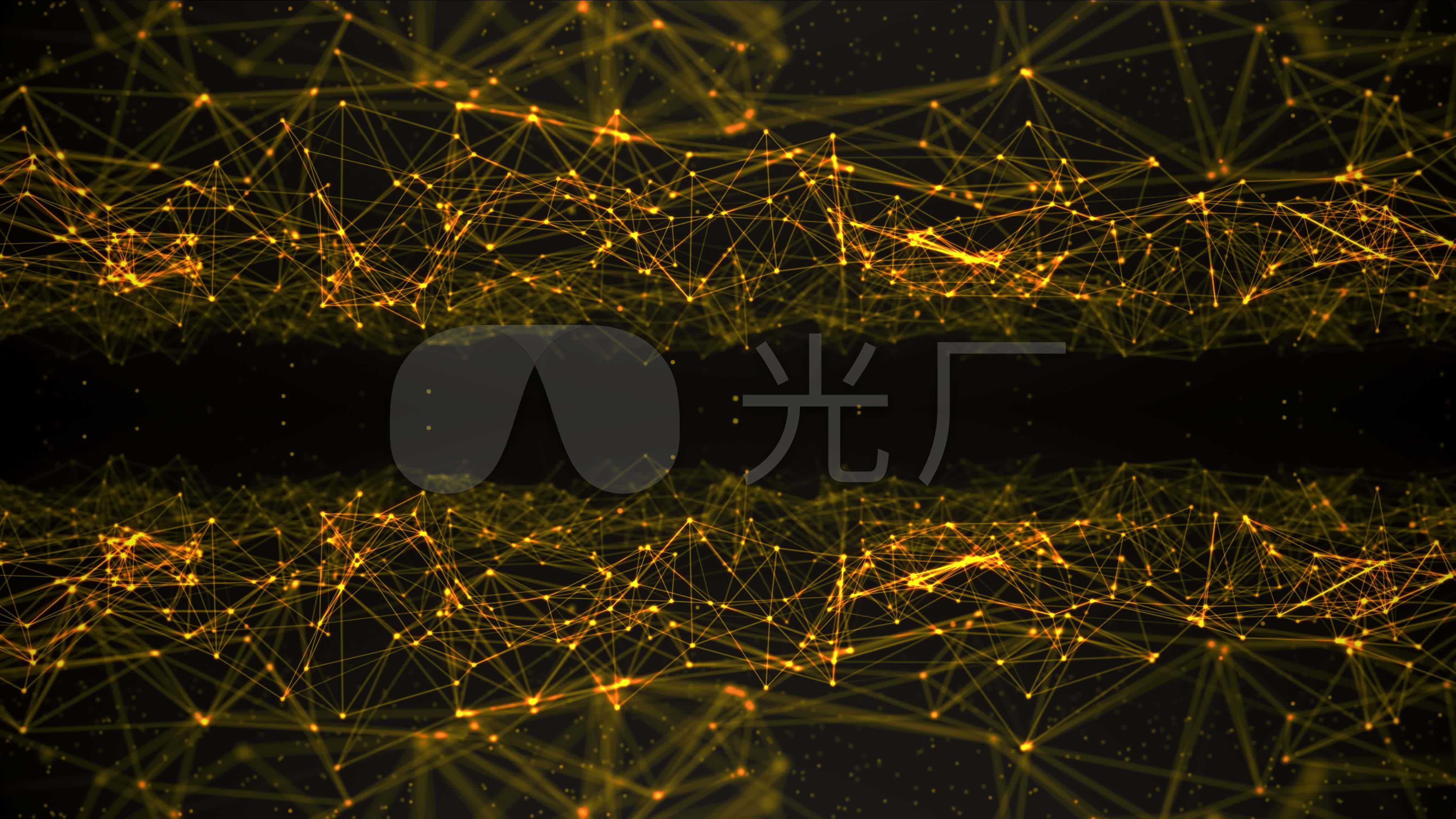 4k点线科技动画背景
