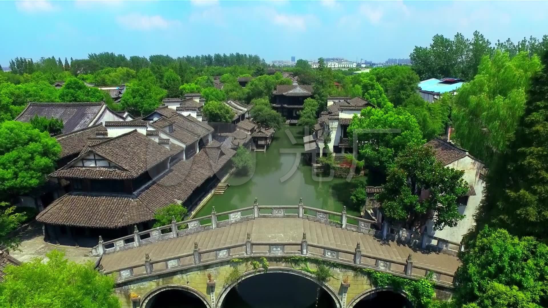 上海 松江 古镇 古建 航拍