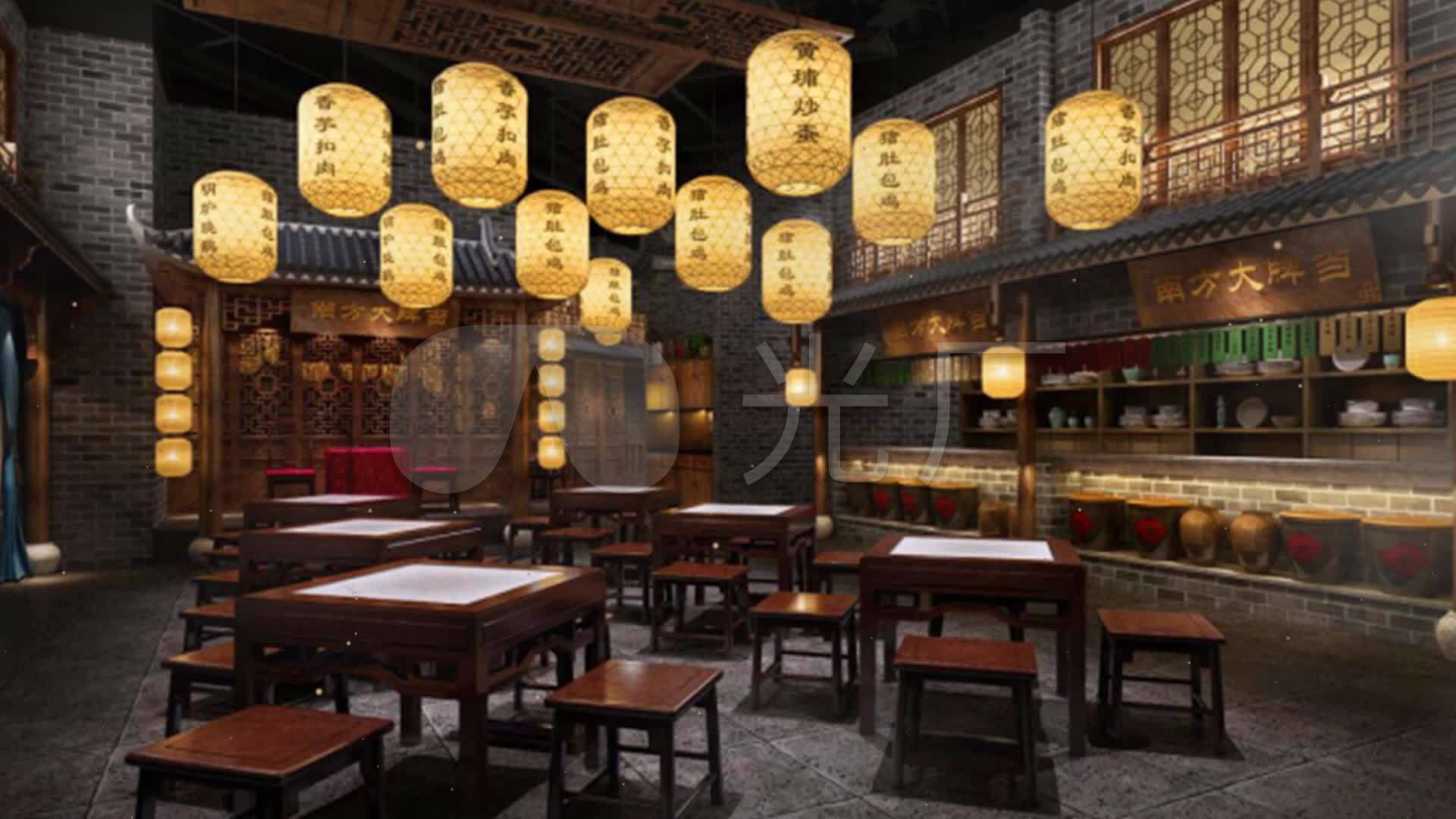 古代茶馆戏台酒馆酒铺客栈驿站