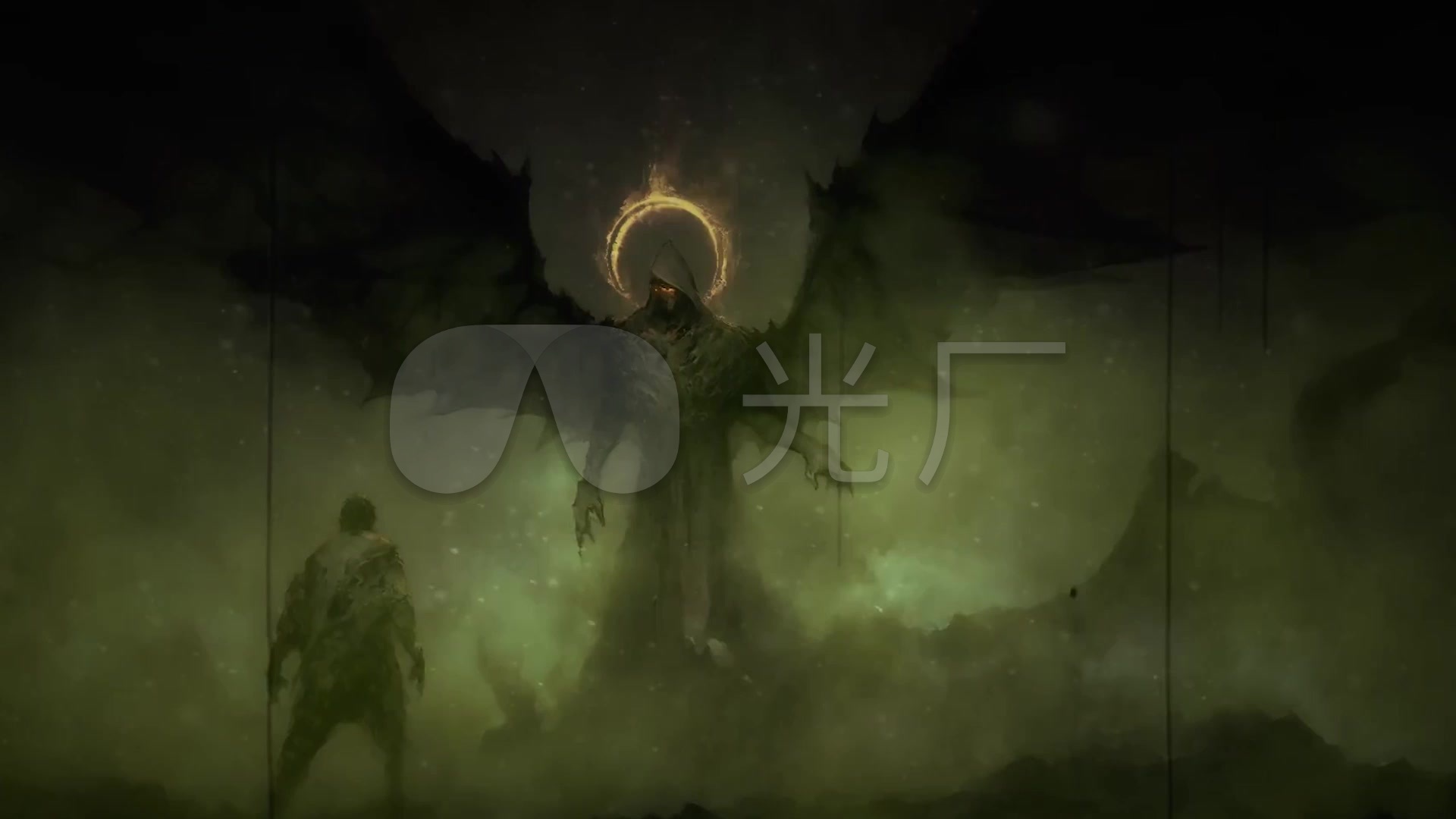 黑暗恐怖地狱恶魔魔鬼万圣节主题背景