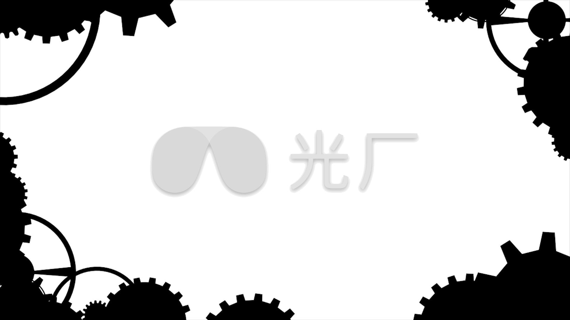 画框特效字幕背景机械转动背景_1920x1080_高清视频素材下载(编号