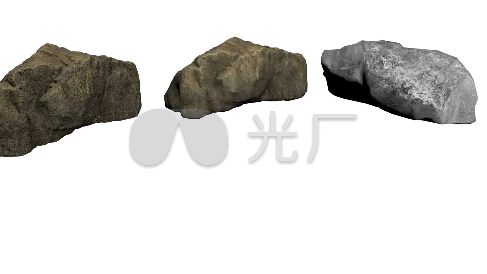 石头景观石石块岩石3d视频素材_7下载(编号:2989146)