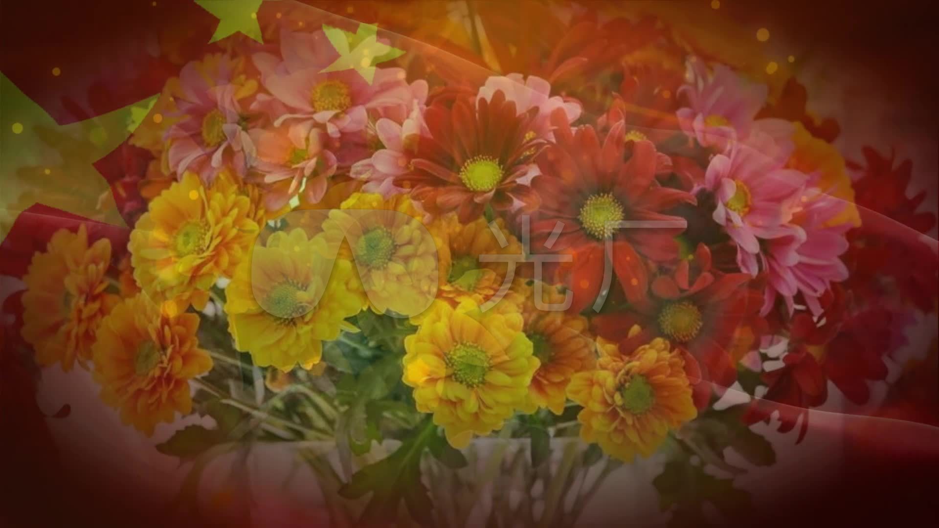 五月的鲜花中国交响乐团合唱团歌曲舞台背景