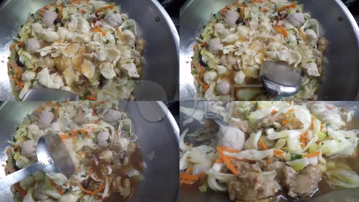 螃蟹猪肉面疙瘩卓奇辉养蔬菜图片