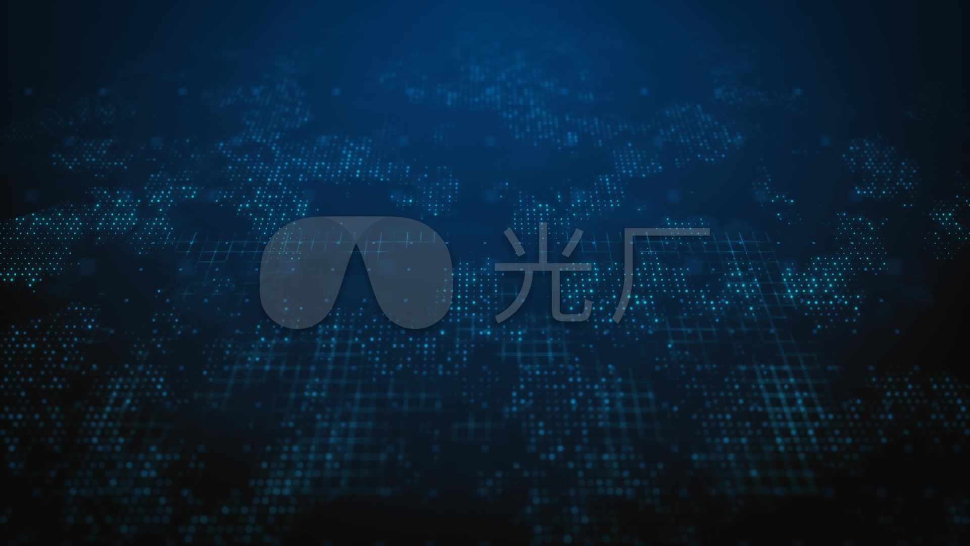 蓝色科技粒子网格背景_1920x1080_高清视频素材下载(编号:3000030)