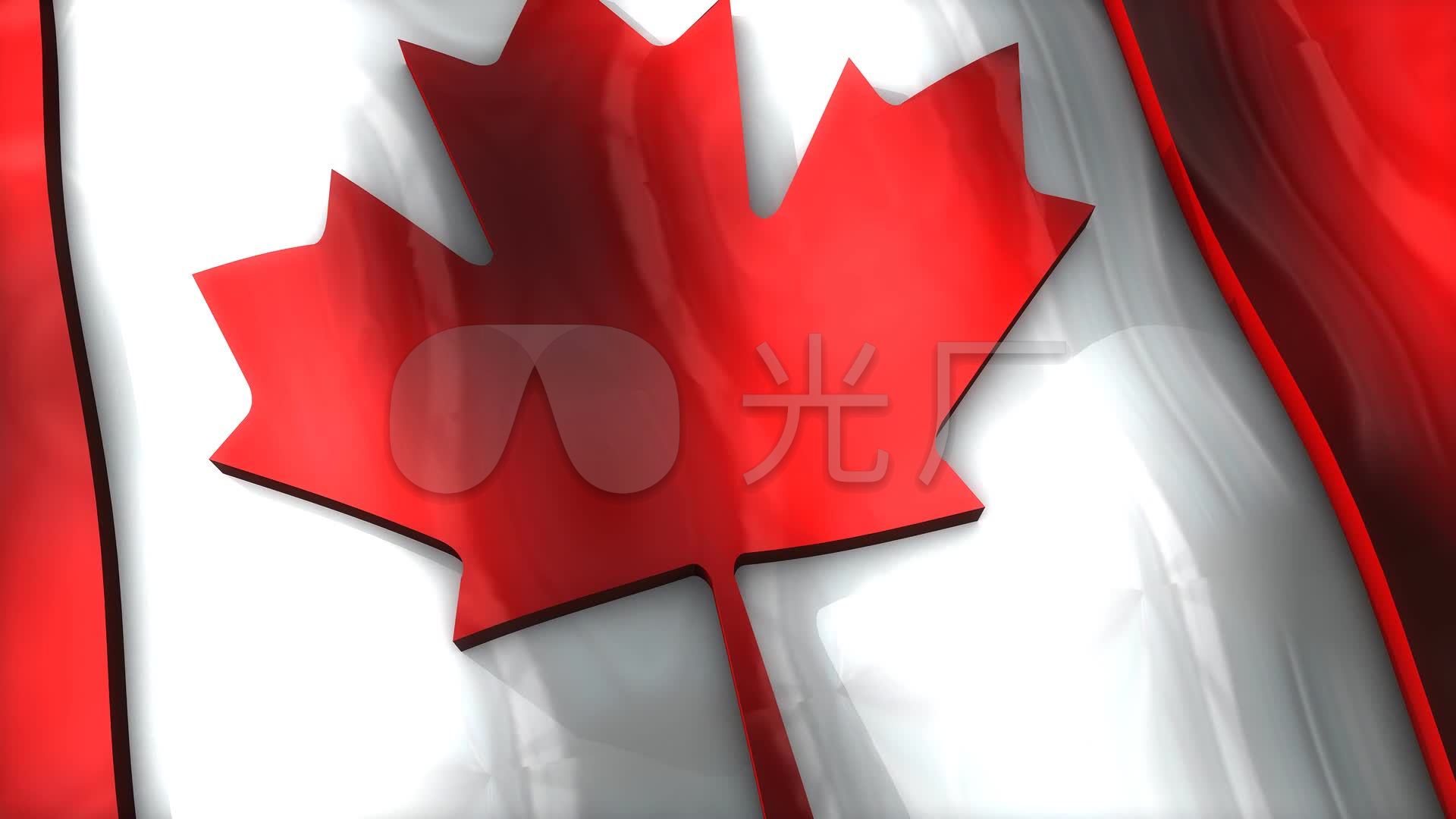加拿大国旗飘扬国旗飘扬_1920x1080_高清视频素材下载(编号:2999173)