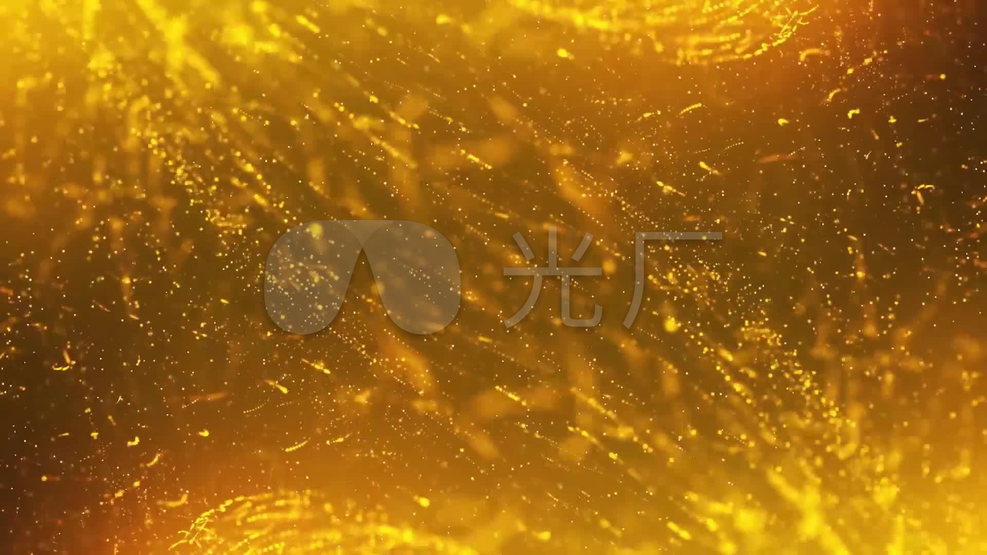 大气金色粒子黄金流沙飞舞_1920x1080_高清视频素材下载(编号:3006225