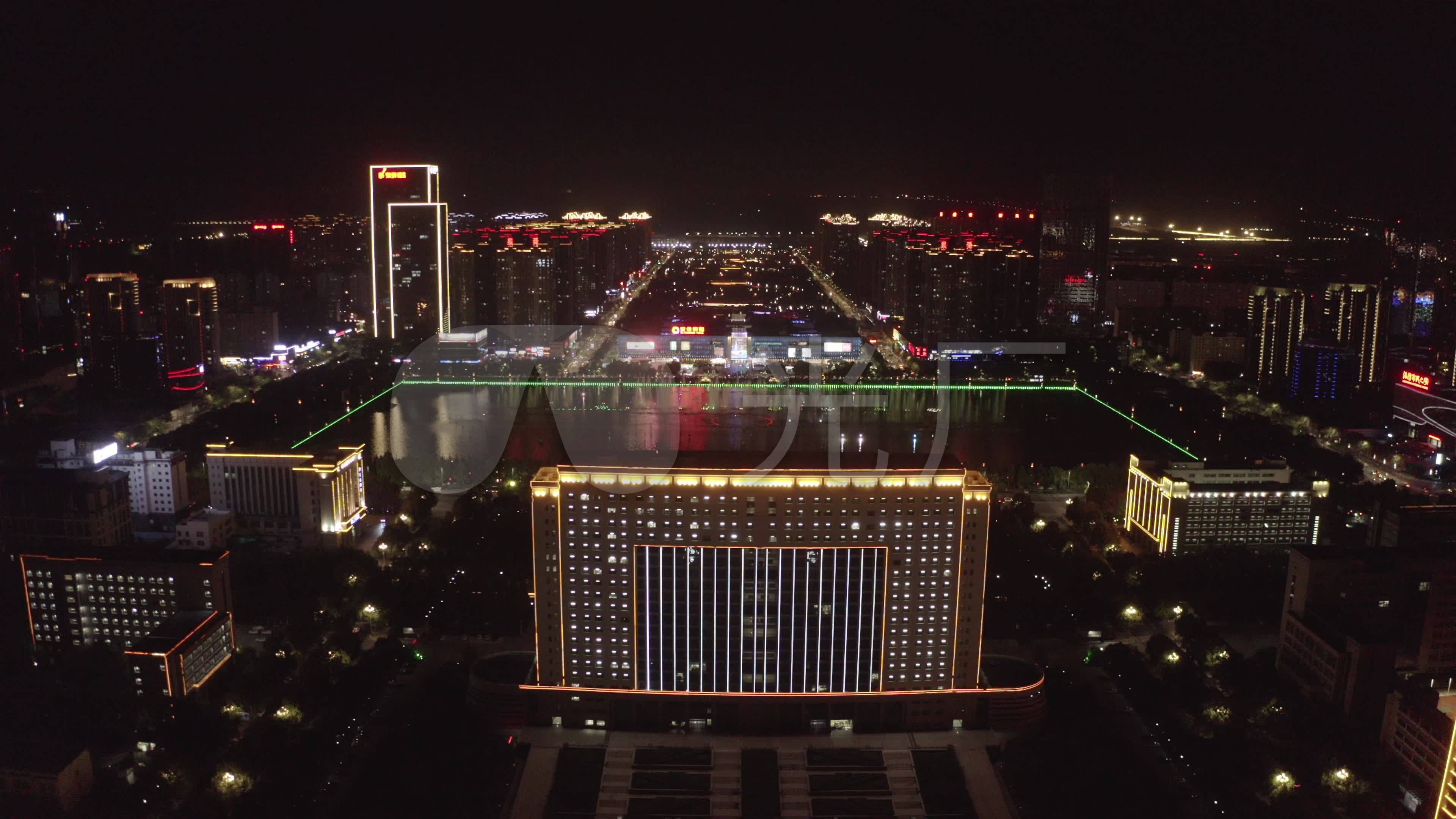 4k-log洛阳市cbd夜景