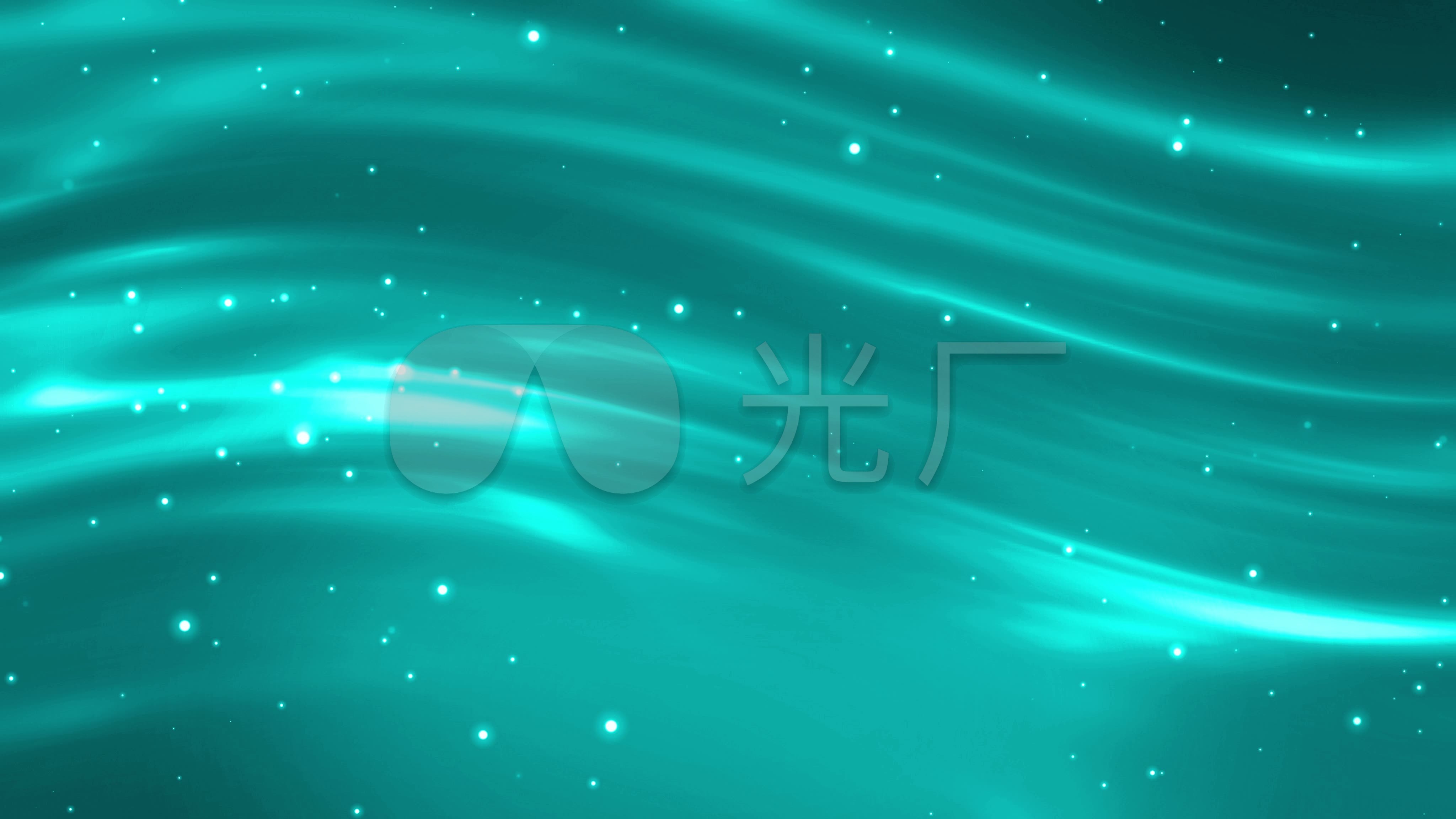 4k简洁粒子波纹青色背景_4096x2304_高清视频素材下载