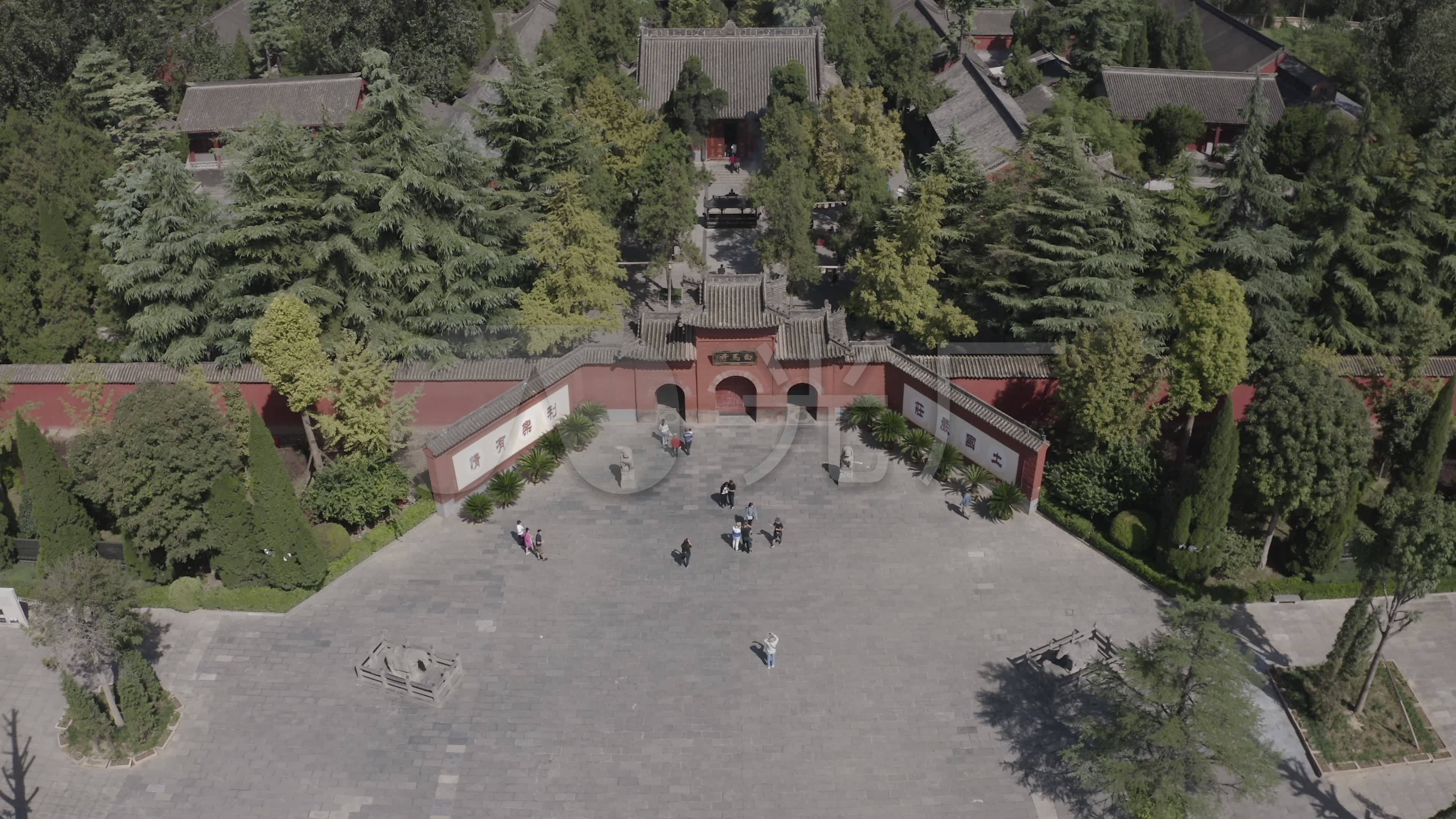 4k-log洛阳白马寺航拍