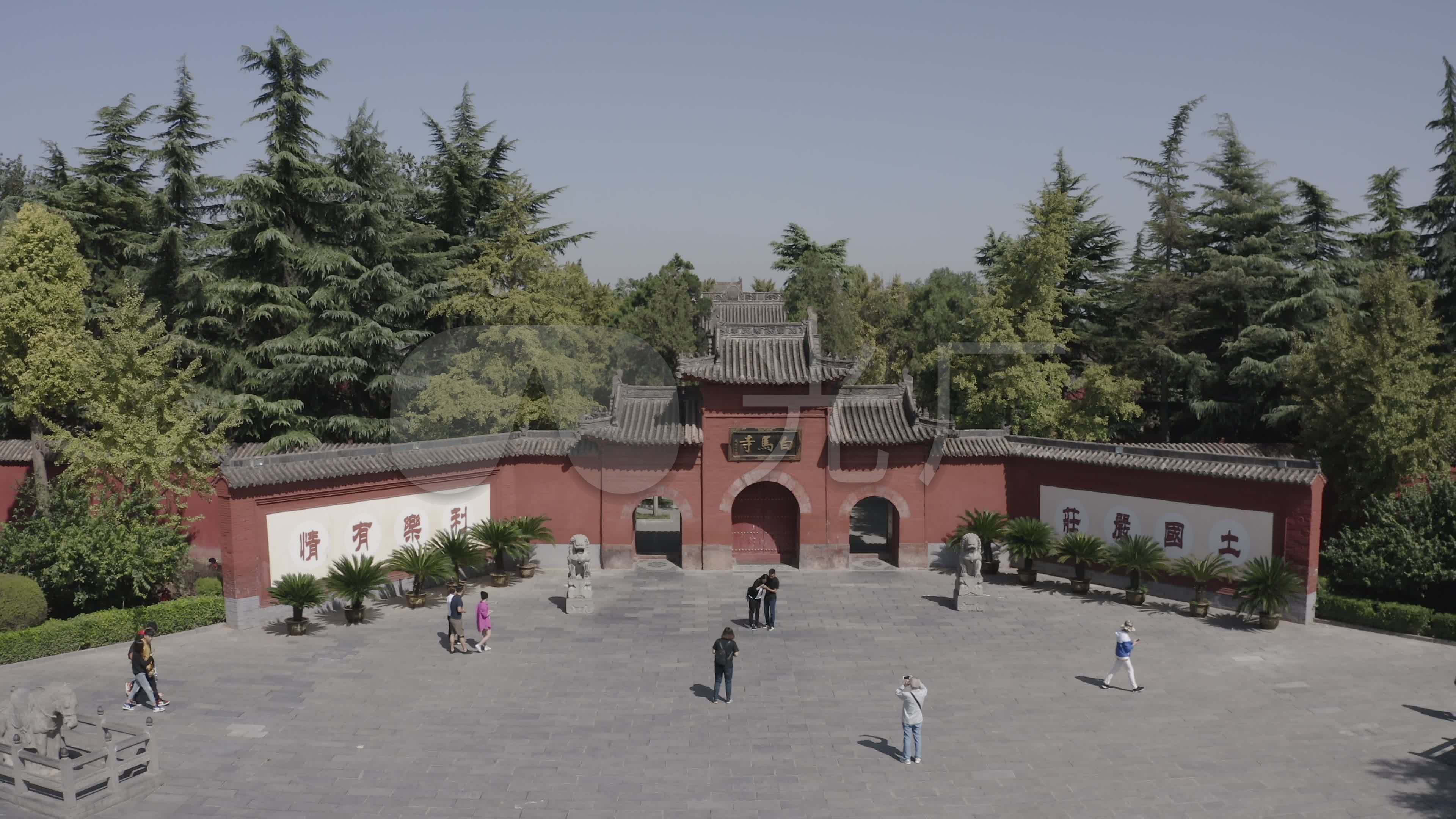4k-log洛阳白马寺航拍