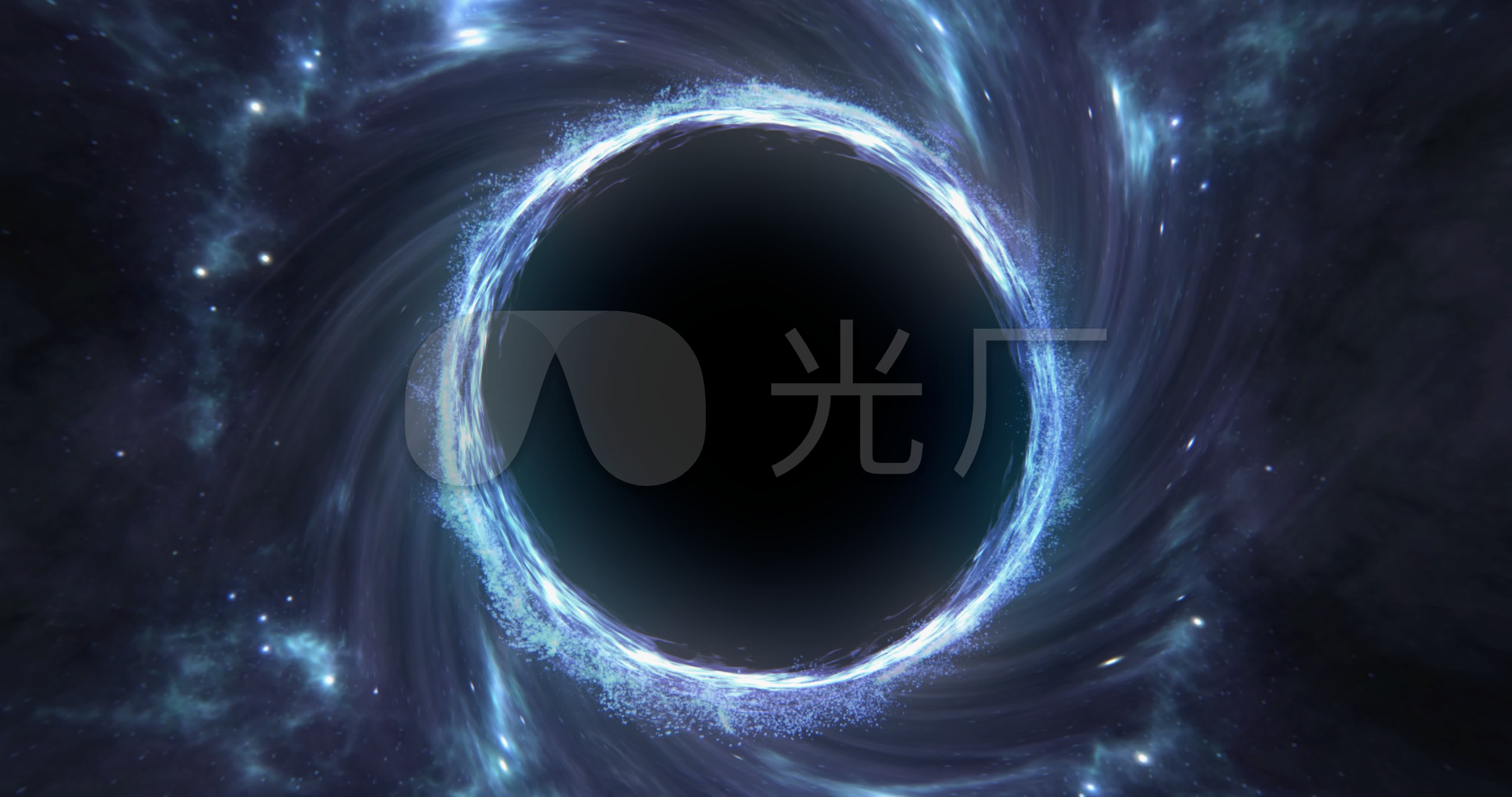 4k循环宇宙漩涡黑洞背景