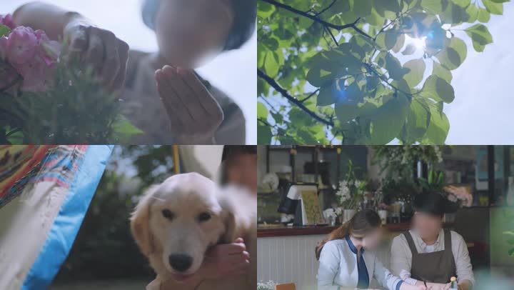 温馨幸福一家人开心笑容