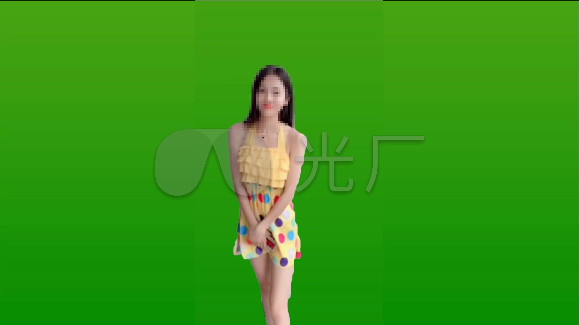 美女打电话_绿屏绿幕可抠像_视频素材包下载(编号:)
